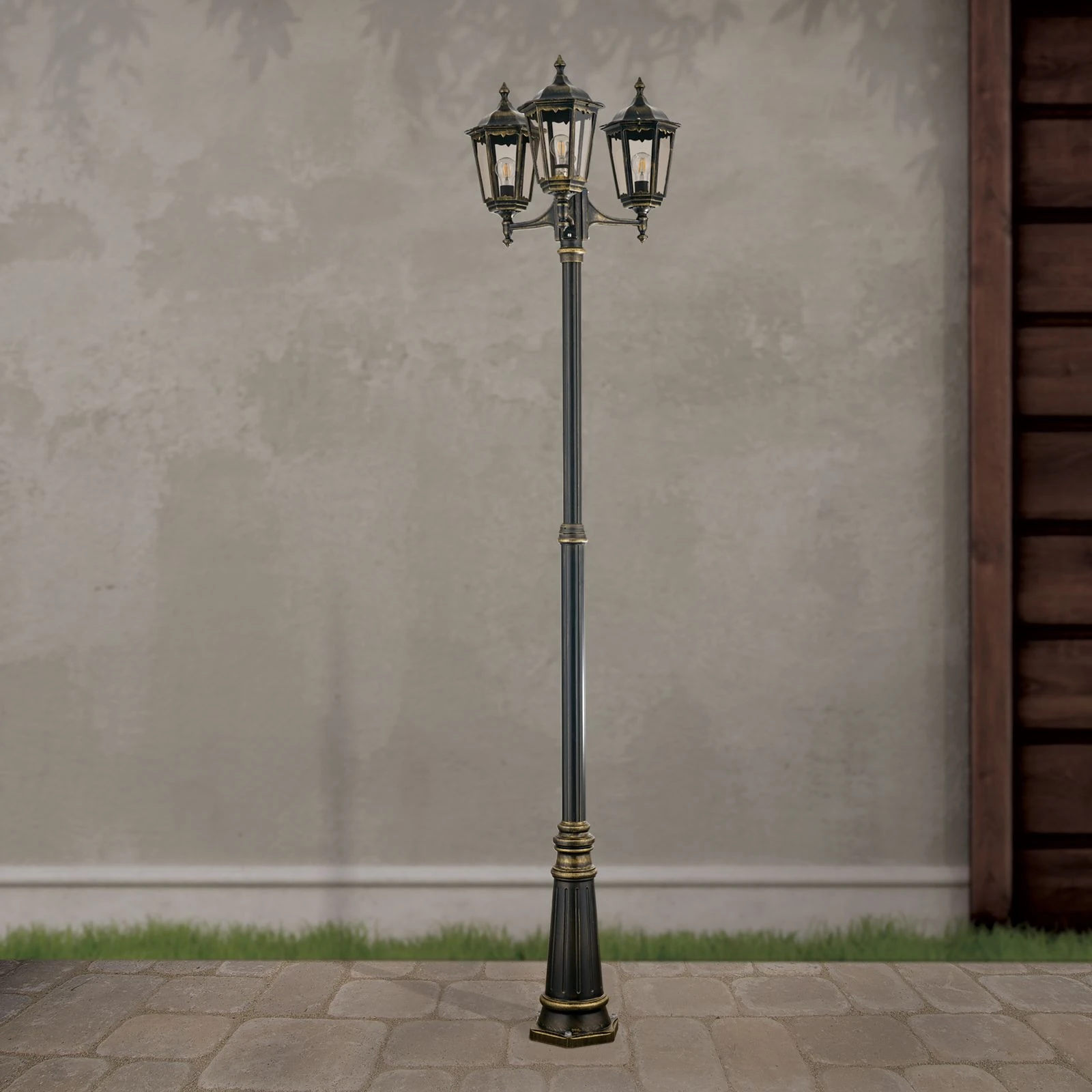 Baštenski kandelabar PUCHBERG, crna/zlatna - 3