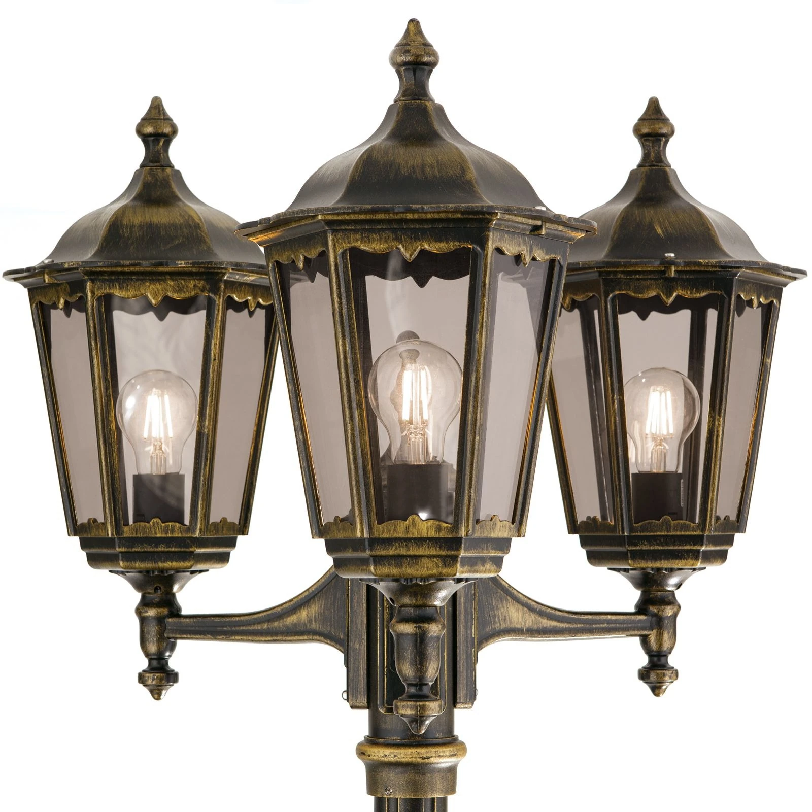 Baštenski kandelabar PUCHBERG, crna/zlatna - 6