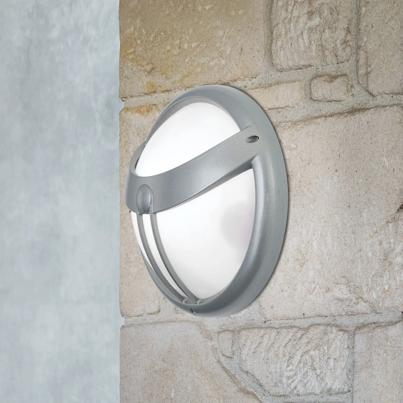 Spoljašnja lampa OBSERVER, mat aluminijum, sa senzorom - 2