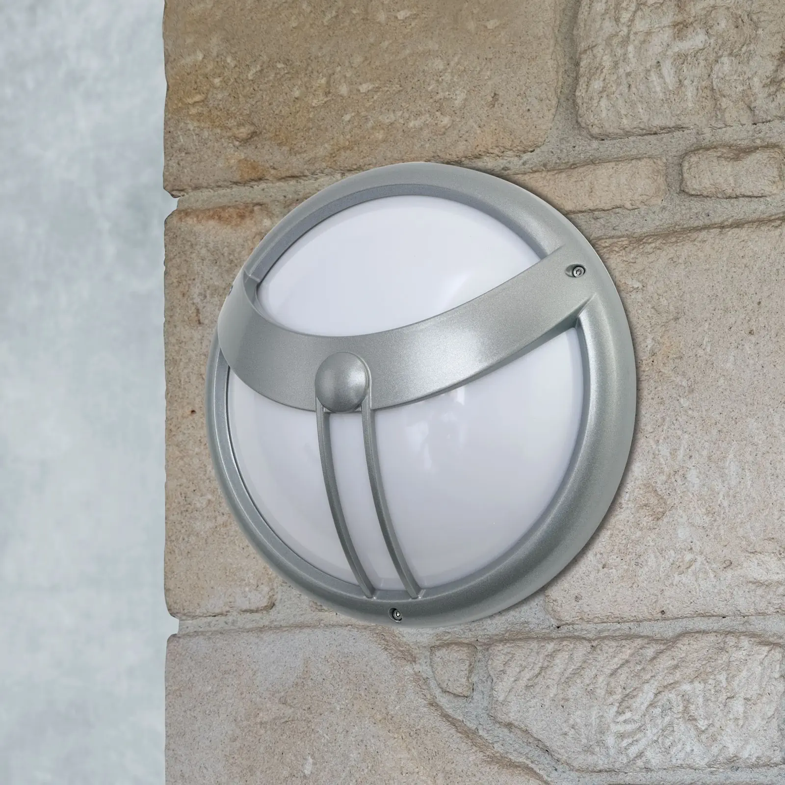 Spoljašnja lampa OBSERVER, mat aluminijum, sa senzorom - 3