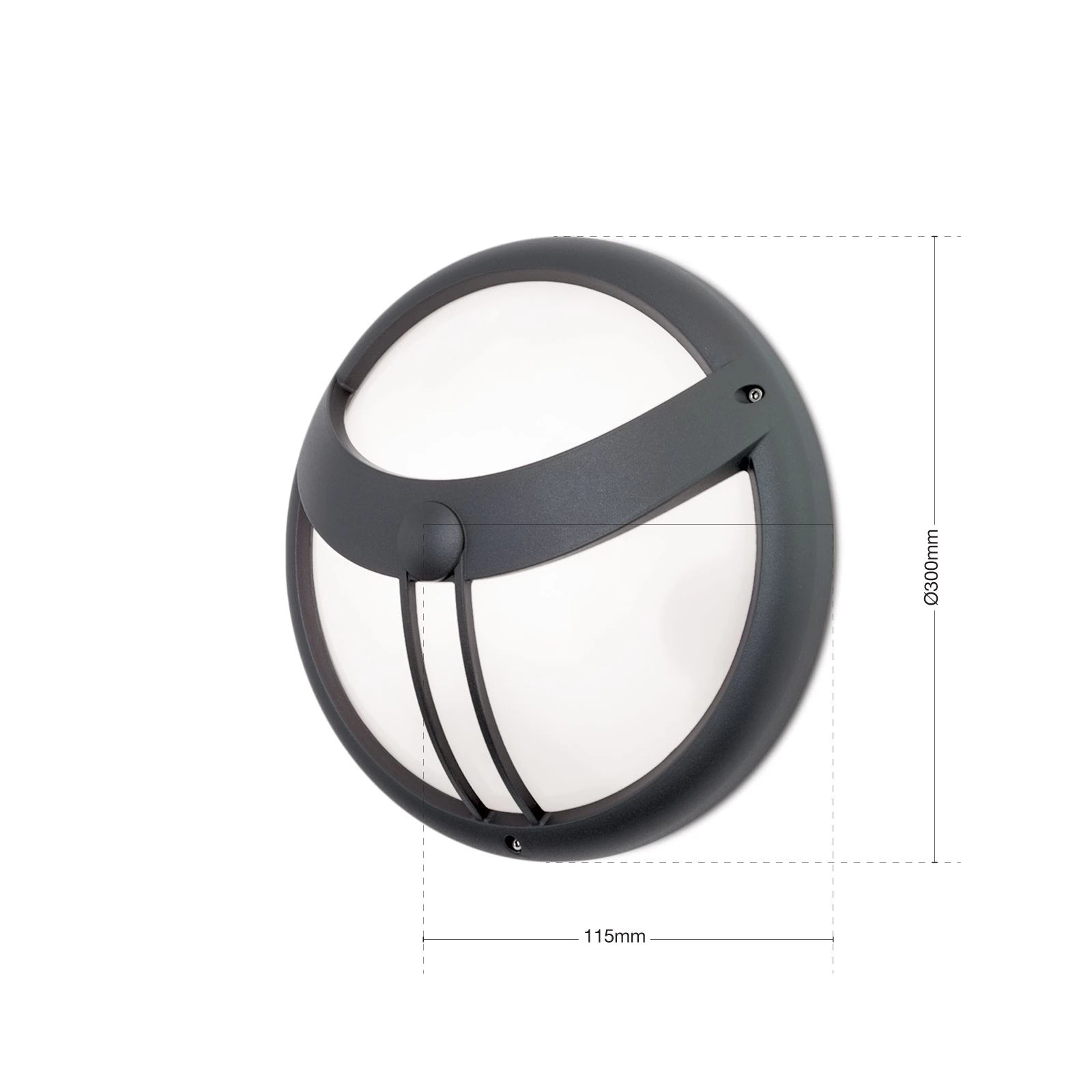 Spoljašnja lampa OBSERVER, antracit, sa senzorom - 8