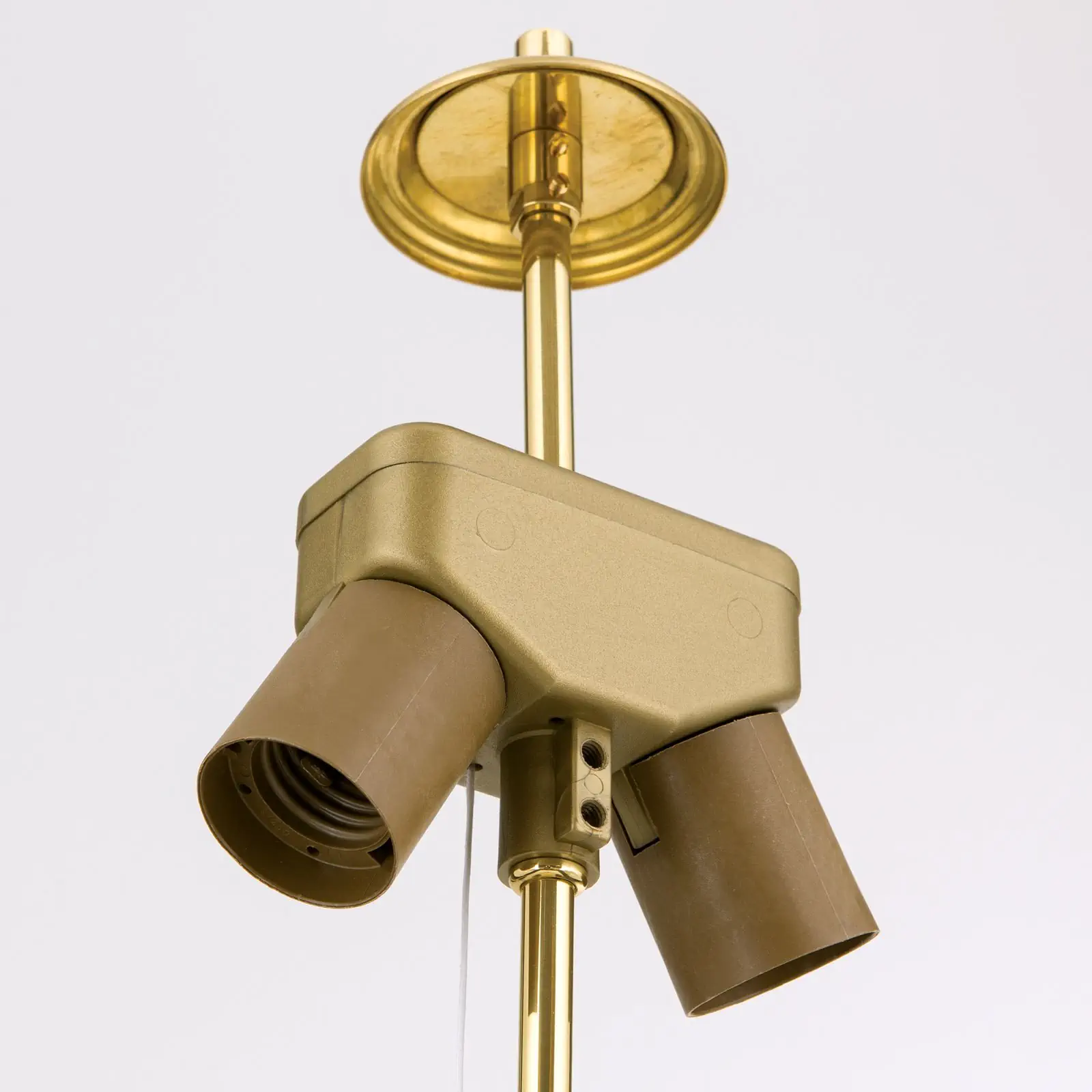 Podna lampa, sjajni mesing, bez abažura, 155,5 cm - 5