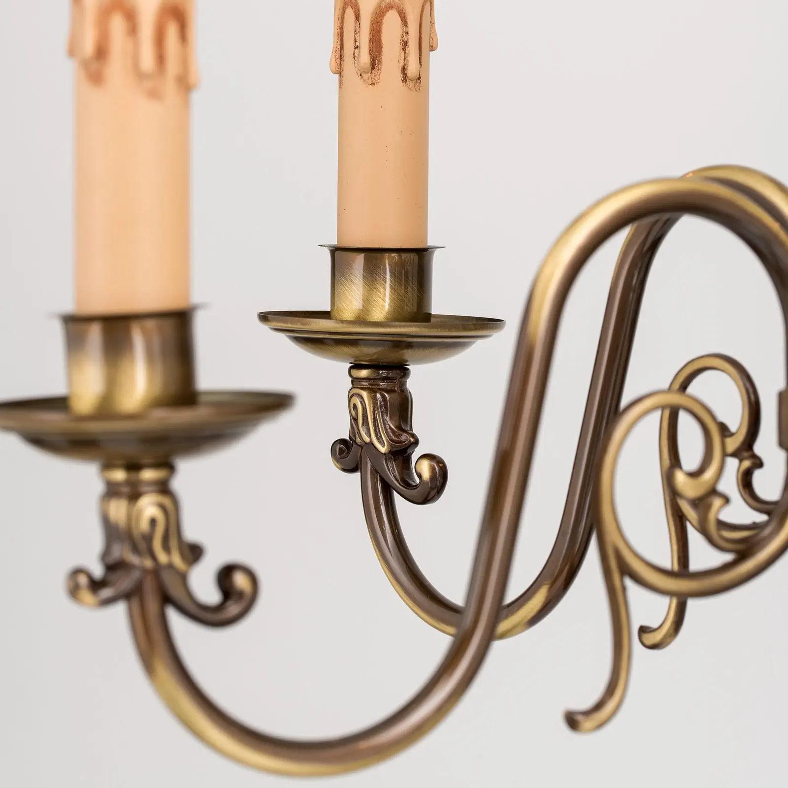 Podna lampa FLÄMISCH, 5 izvora svetla, patina - 7