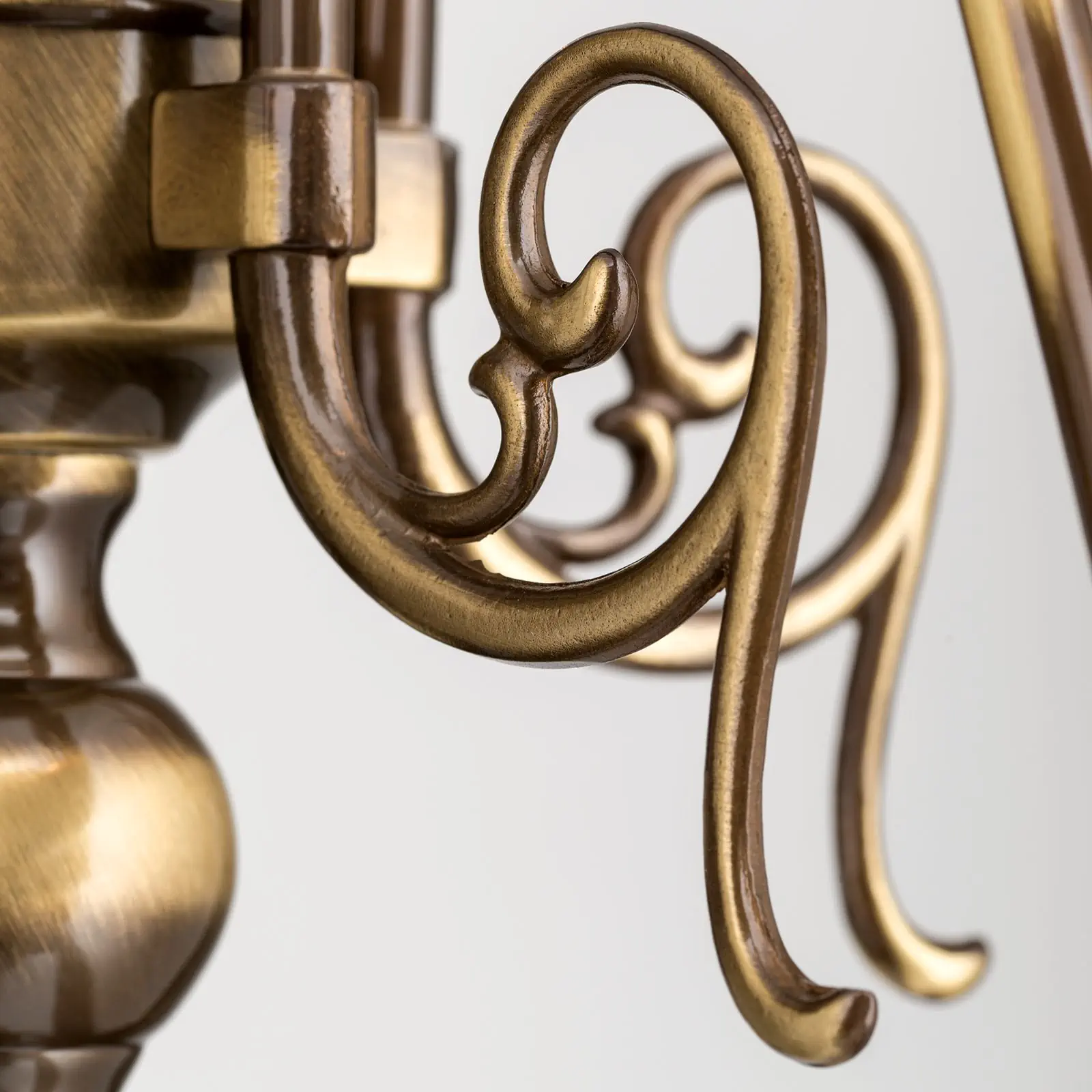 Podna lampa FLÄMISCH, 5 izvora svetla, patina - 9