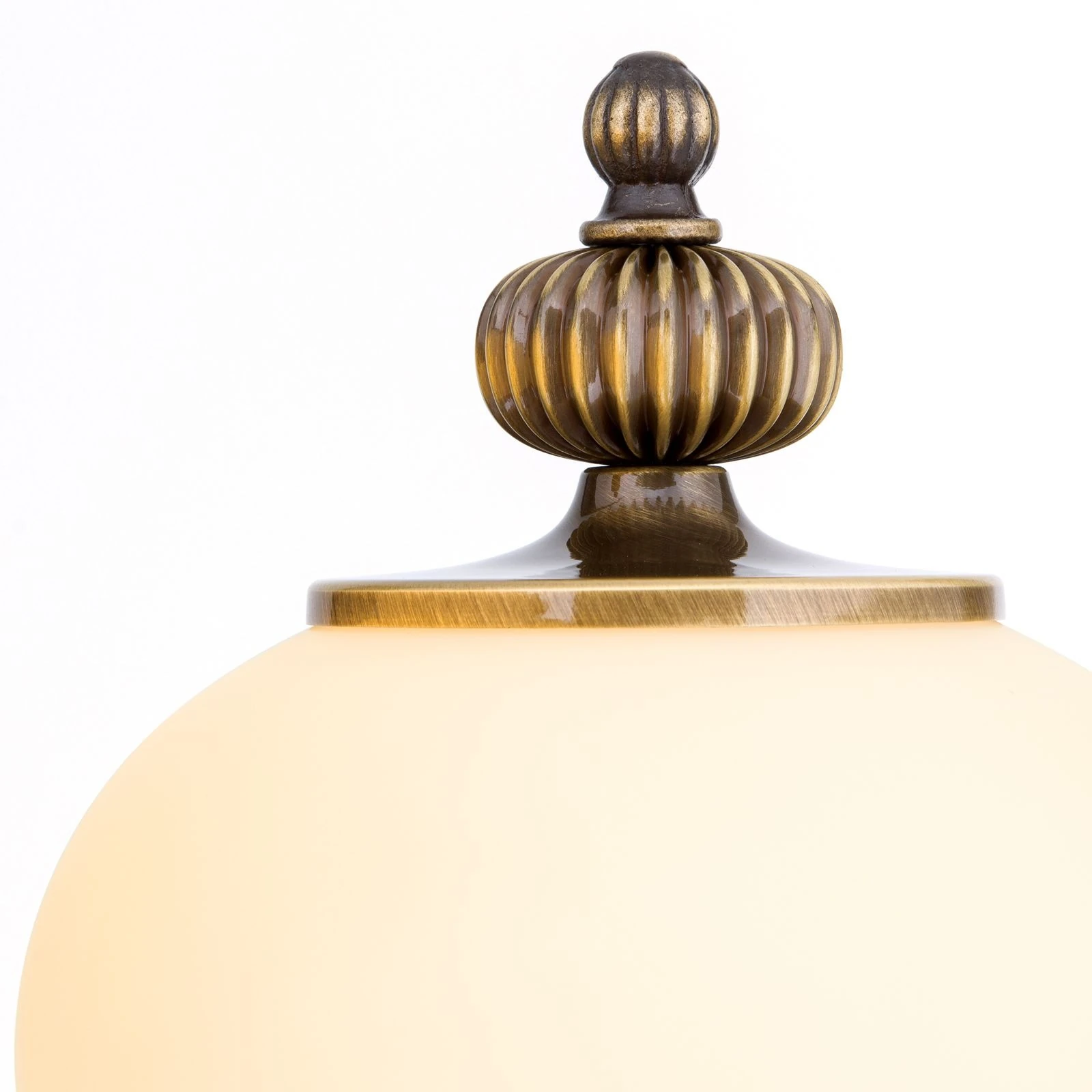 Podna lampa WIENER NOSTALGIE, 4 izvora svetla, antik mesing, šampanj mat staklo, sa prekidačem - 5