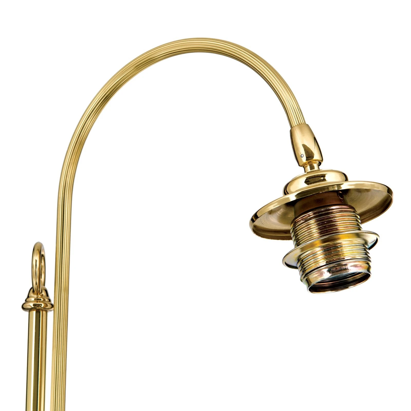 Podna lampa bez abažura, mesing, visina 168,5 cm - 5