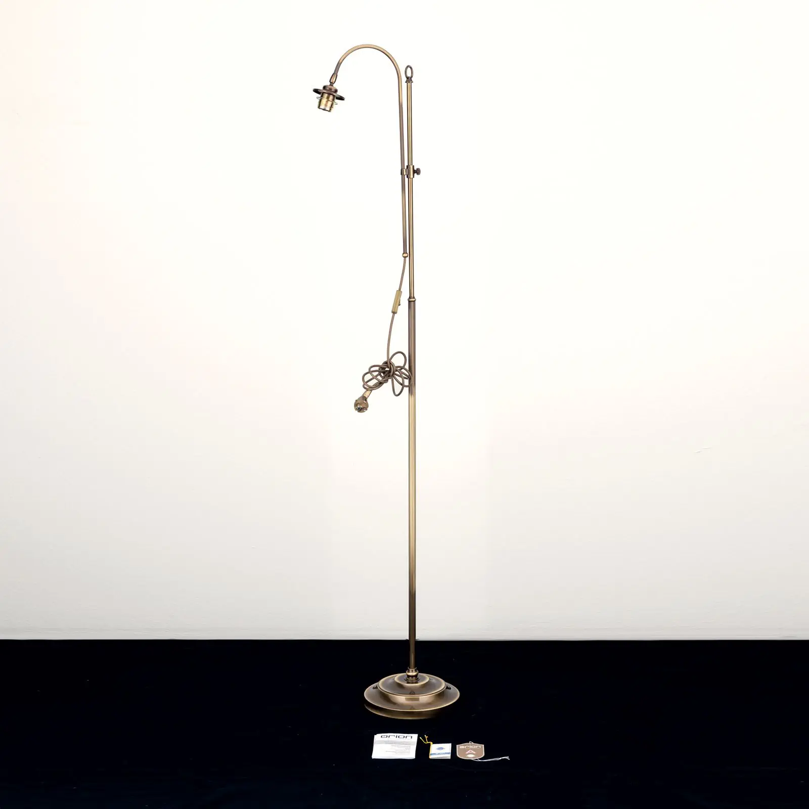 Podna lampa, patina, bez abažura, 168,5 cm - 8