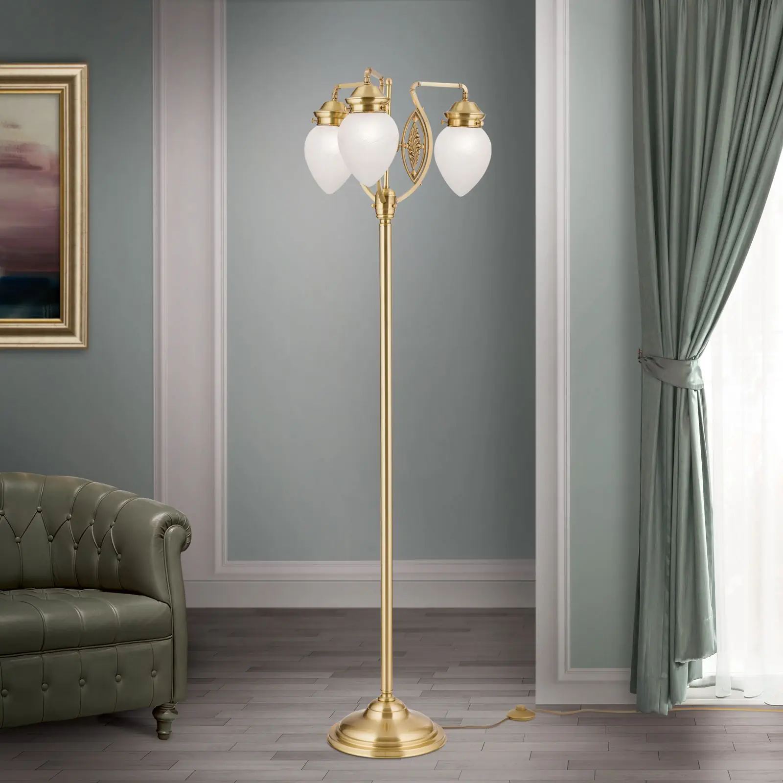 Podna lampa BUDAPEST, bronza