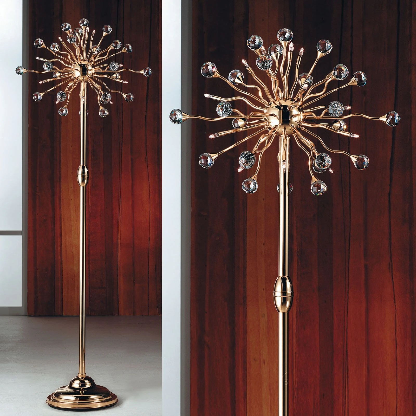 Podna lampa GALAXY, 24-karatno pozlaćena - 5