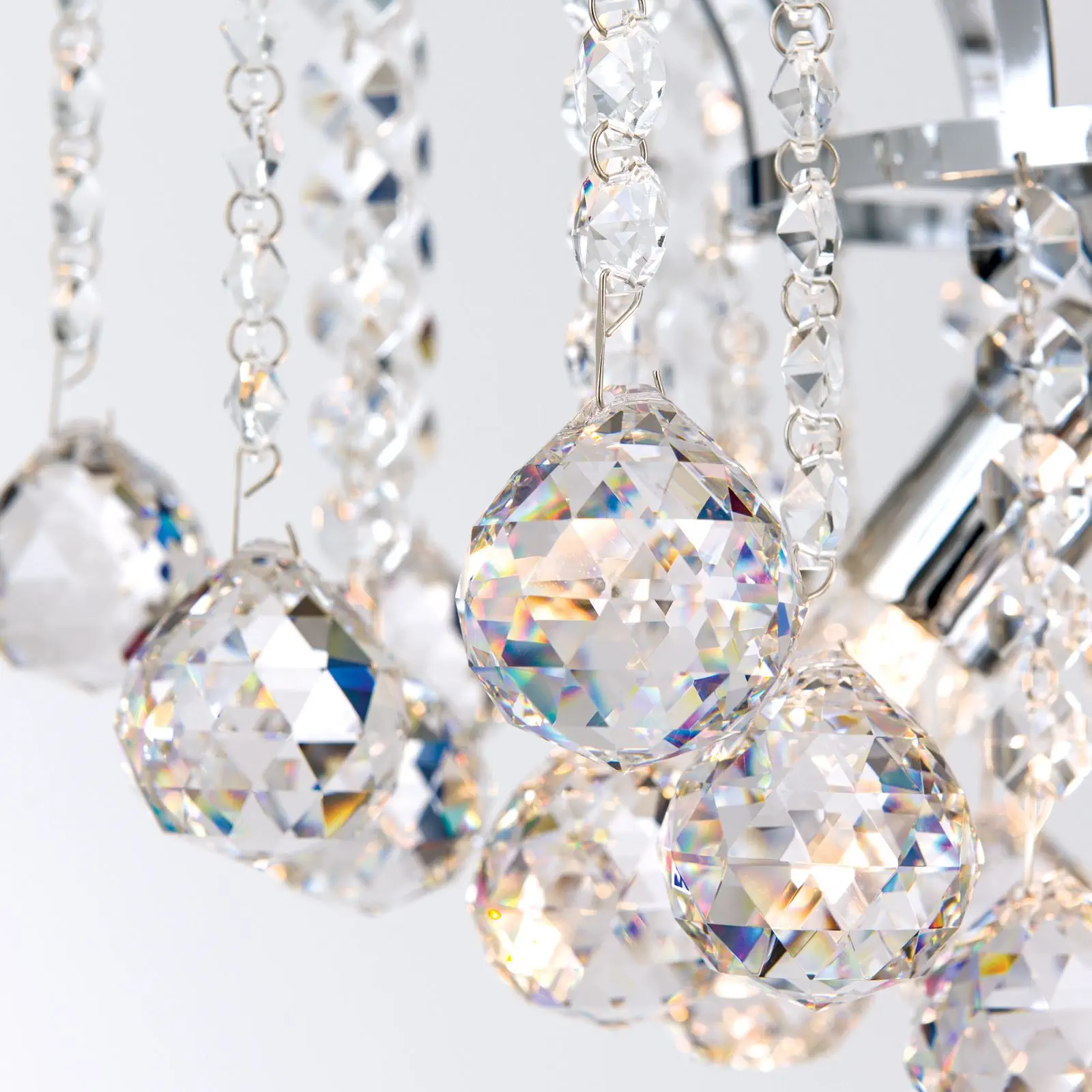 Podna lampa KRISTALL KLASSISCH, hrom - 5