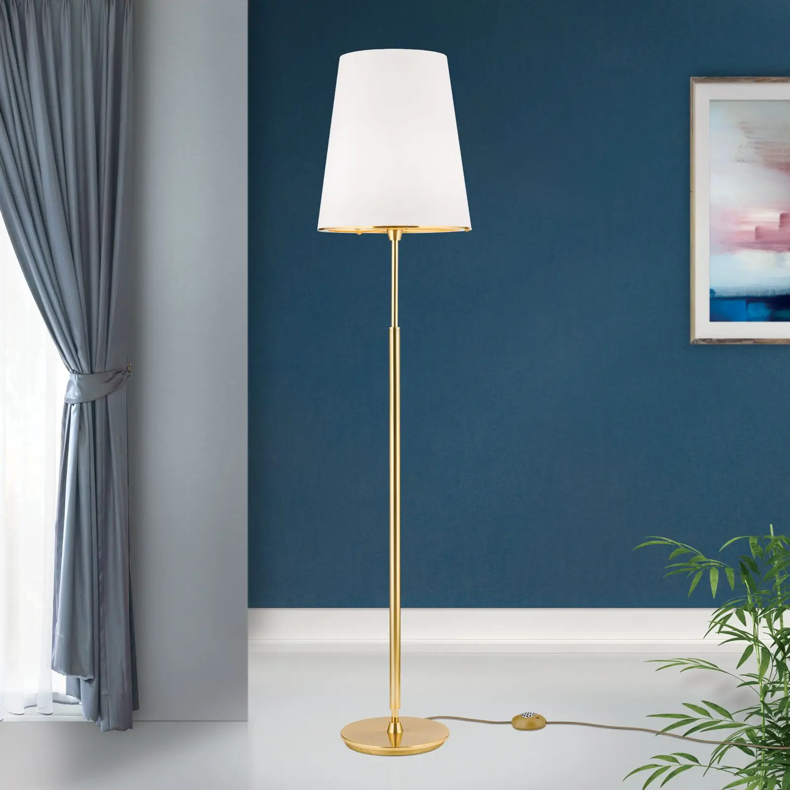 Podna lampa KONUS, mat zlatna - 2