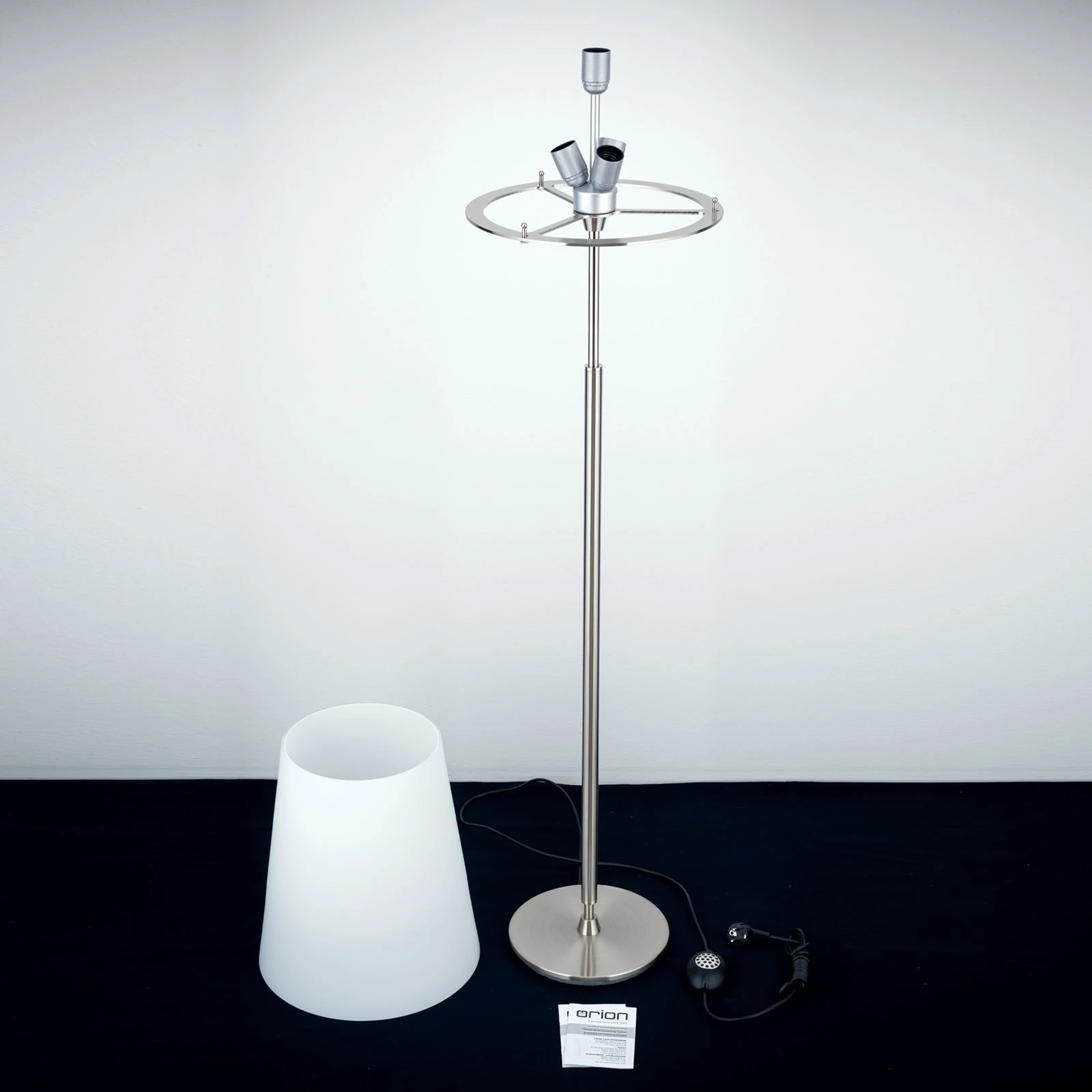 Podna lampa KONUS, saten hrom - 8