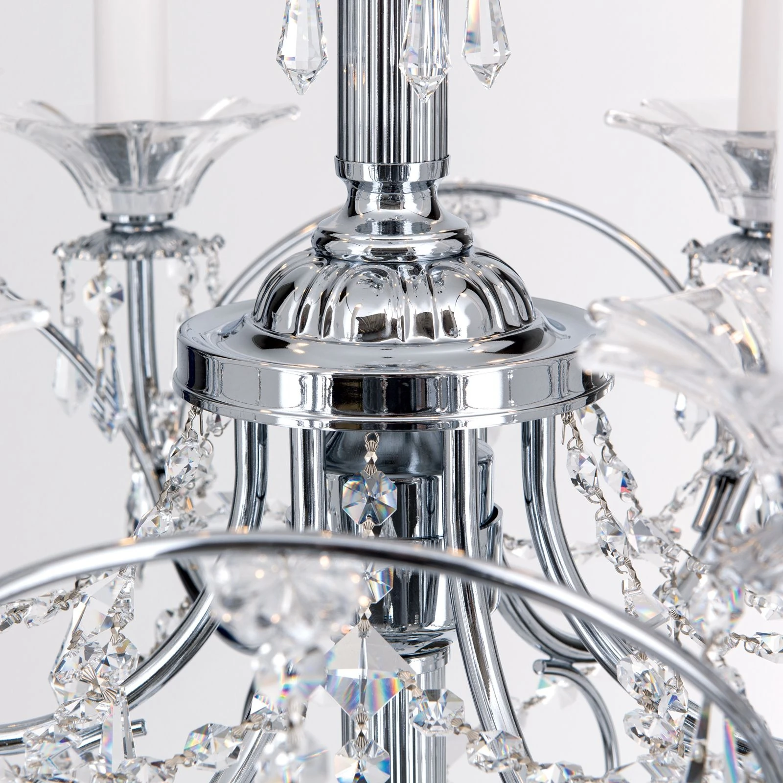 Podna lampa KATHARINA, 7 izvora svetla, hrom - 5