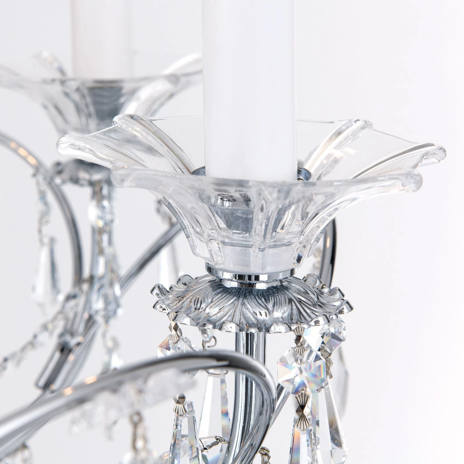 Podna lampa KATHARINA, 7 izvora svetla, hrom - 6