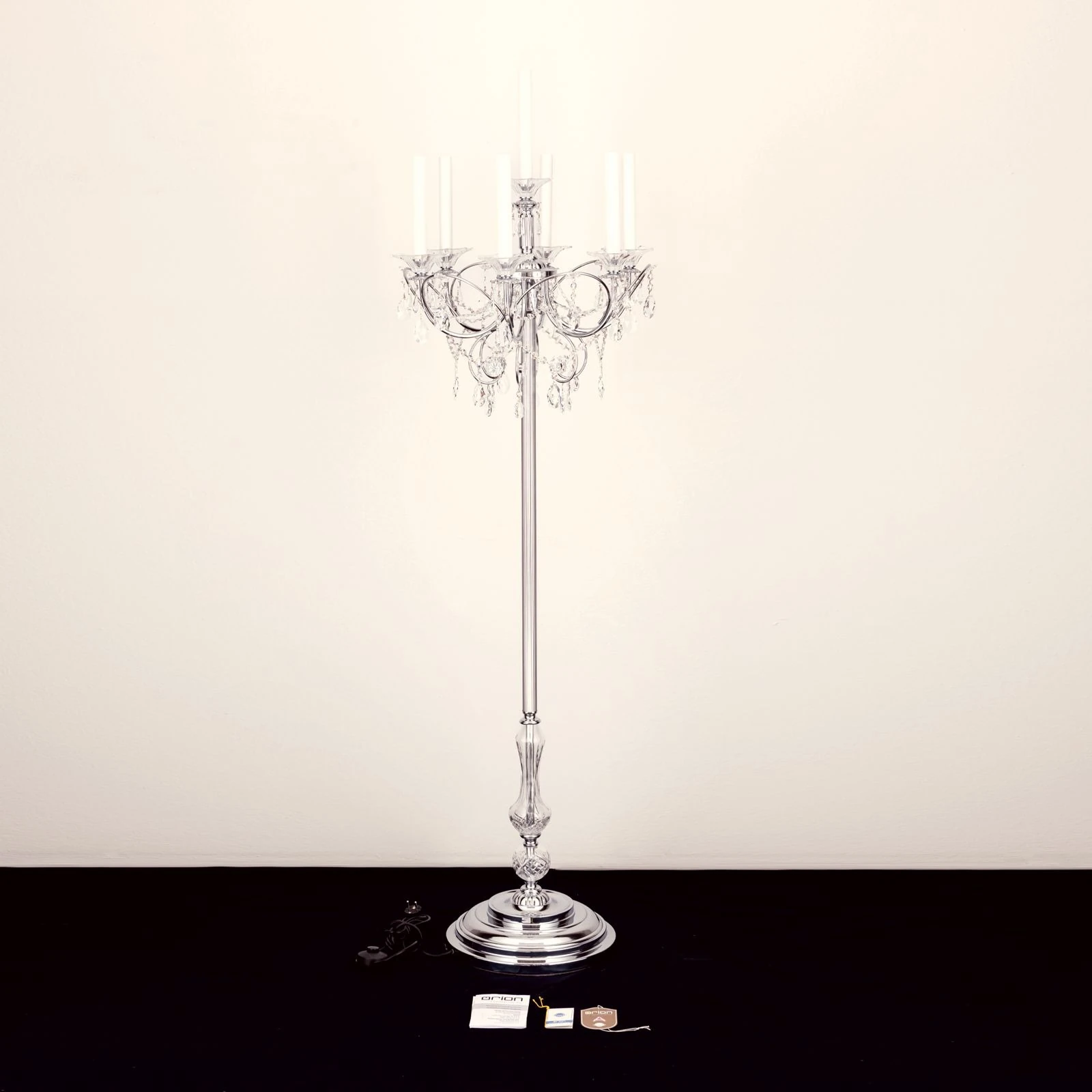 Podna lampa KATHARINA, 7 izvora svetla, hrom - 8