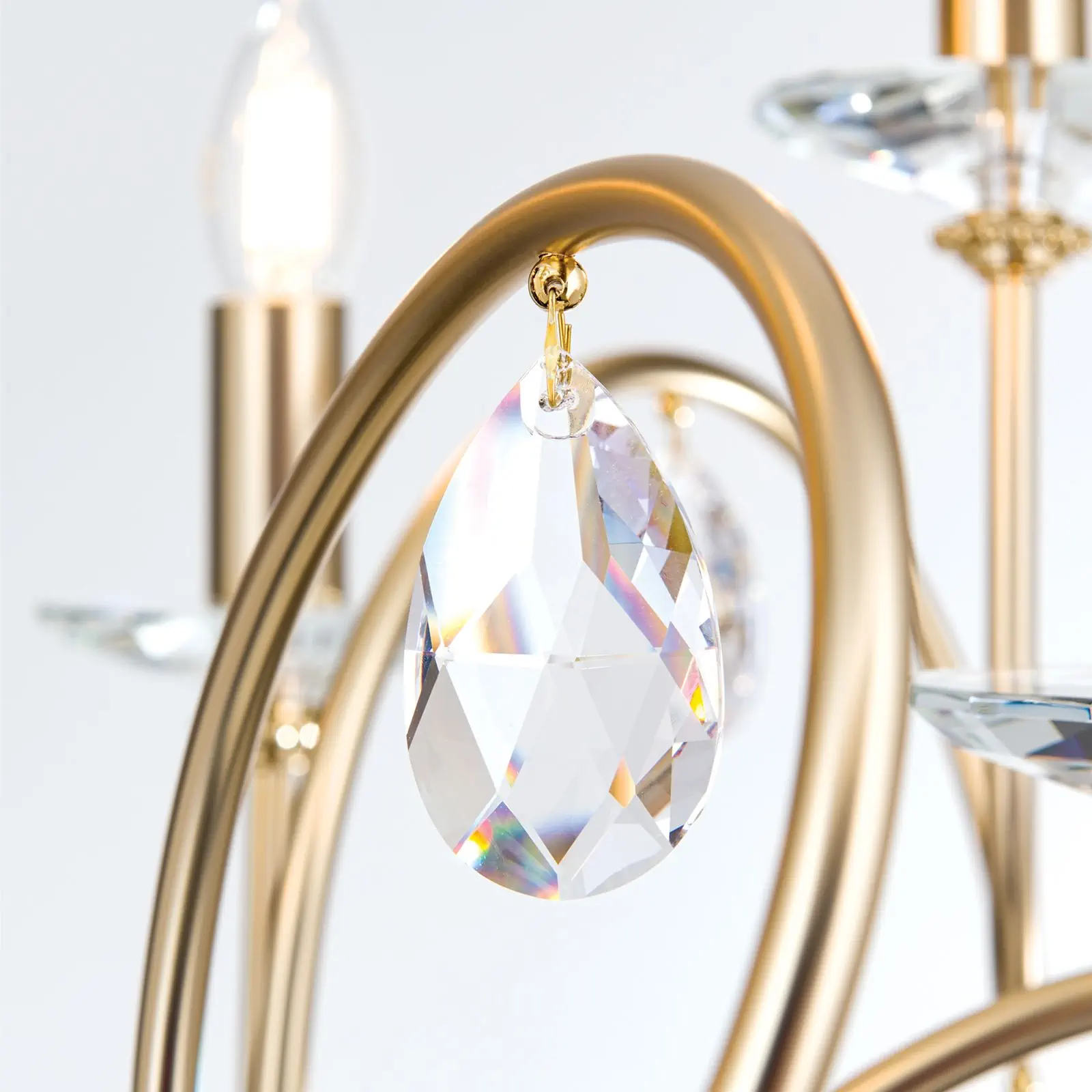 Podna lampa GIADA, mat zlatna - 5