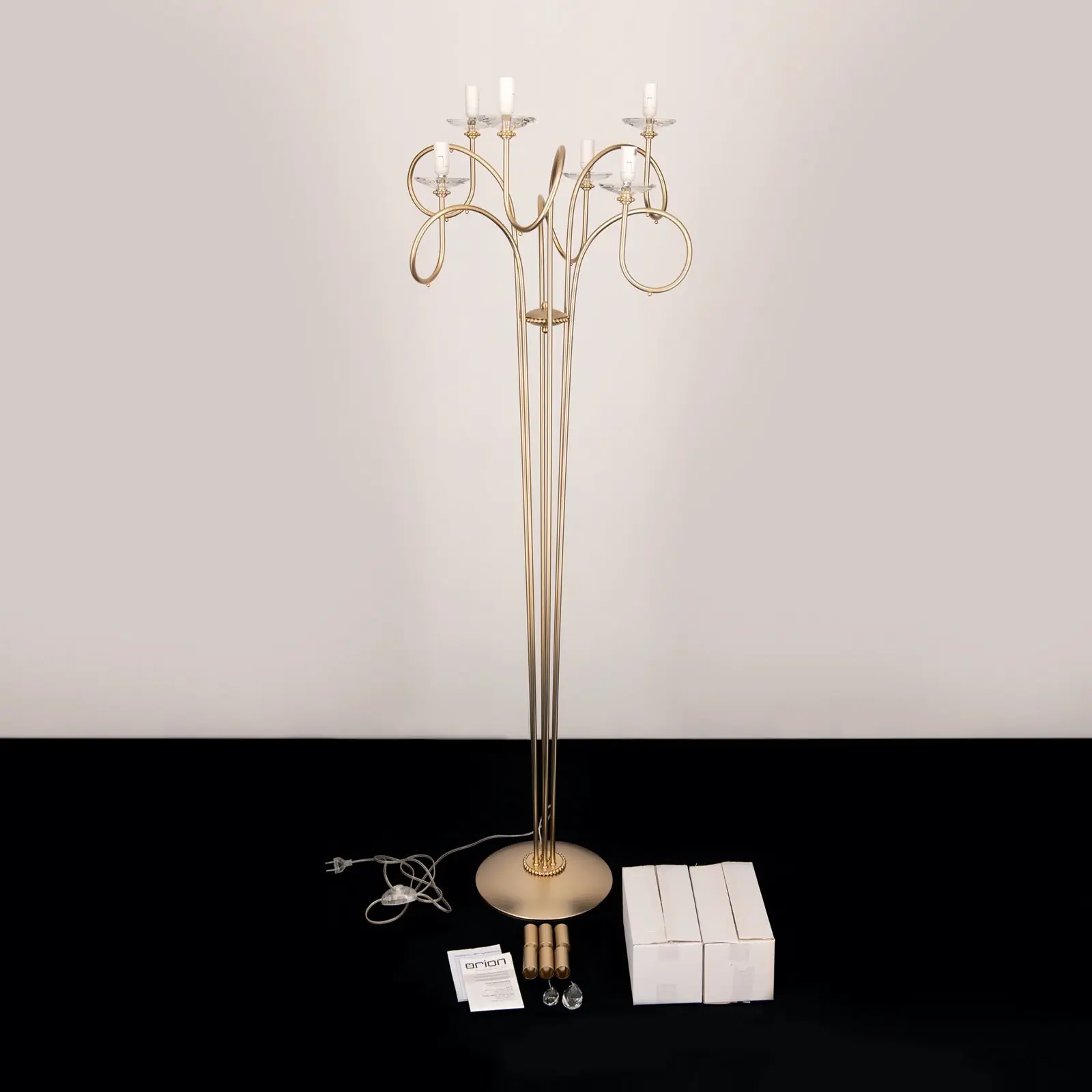 Podna lampa GIADA, mat zlatna - 8