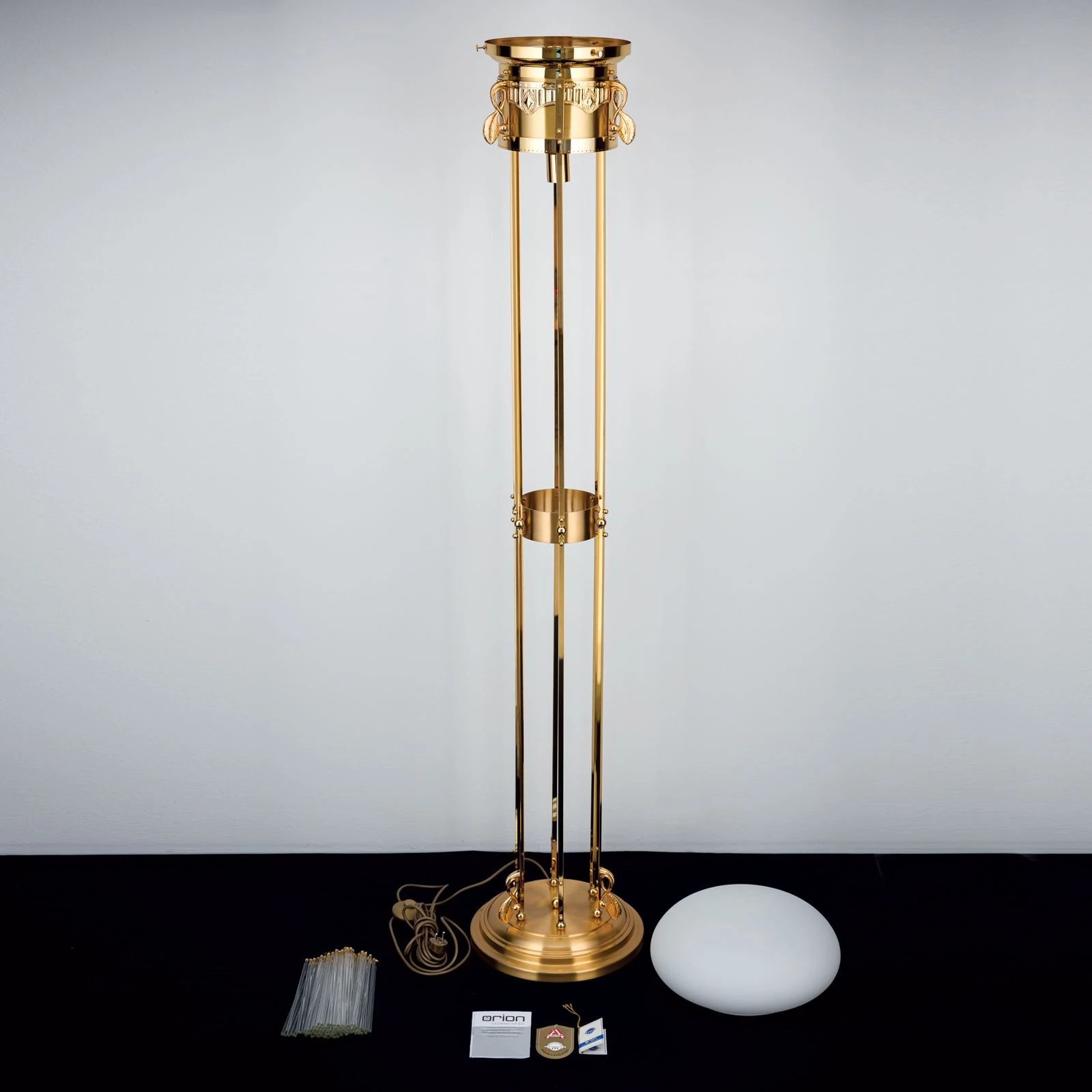 Podna lampa Adele, pozlaćena 24-karatnim zlatom - 8