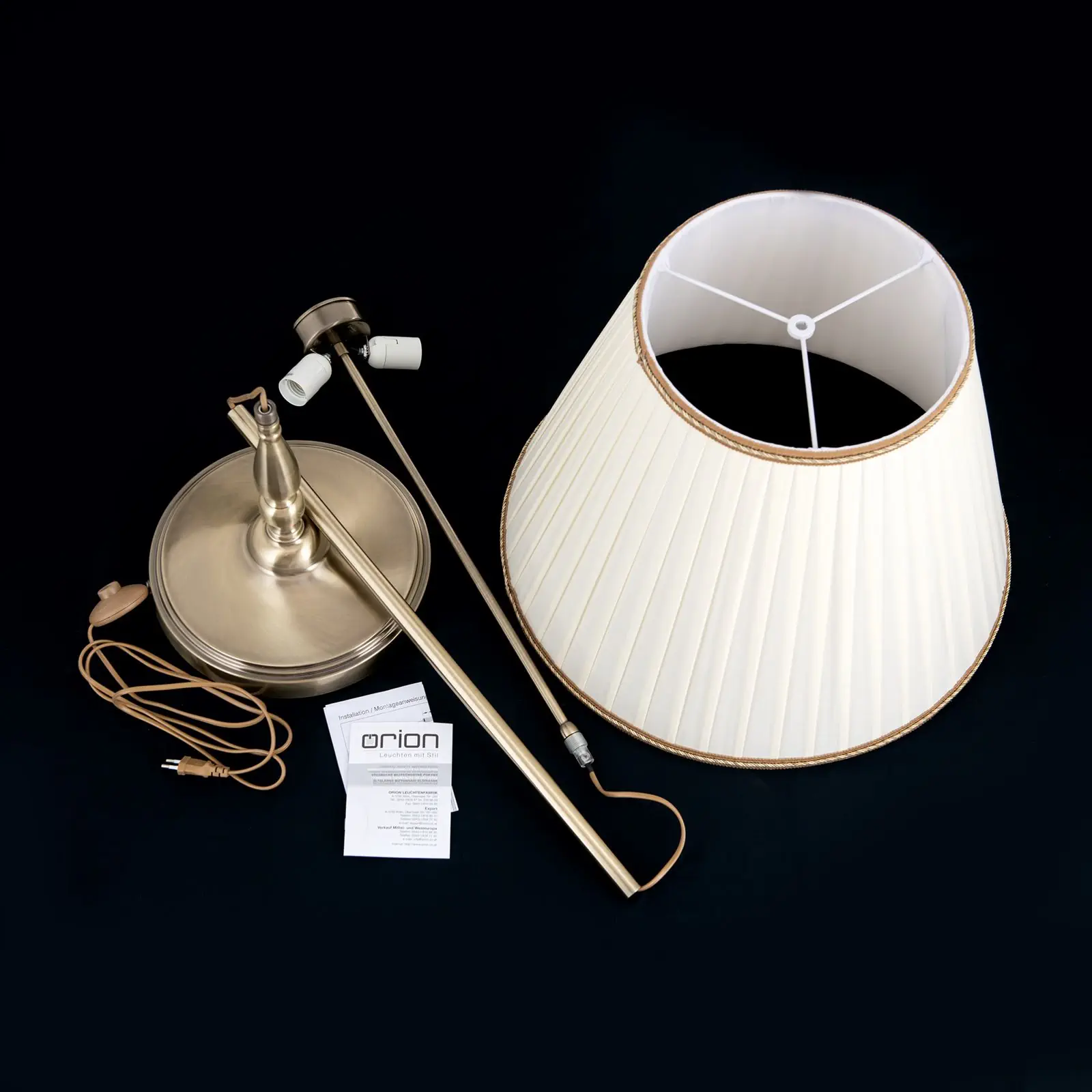 Podna lampa TONIA, 2 izvora svetla, patina - 8