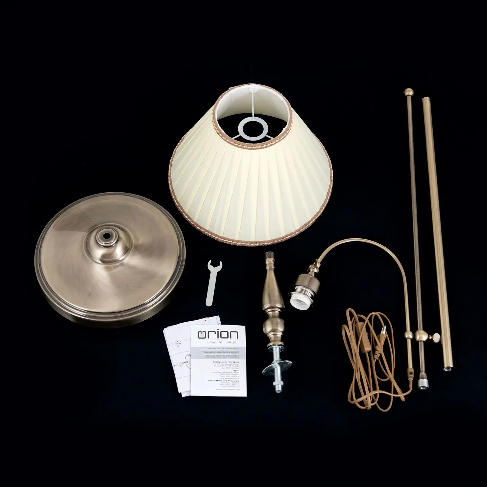 Podna lampa TONIA, 1 izvor svetla, patina - 8