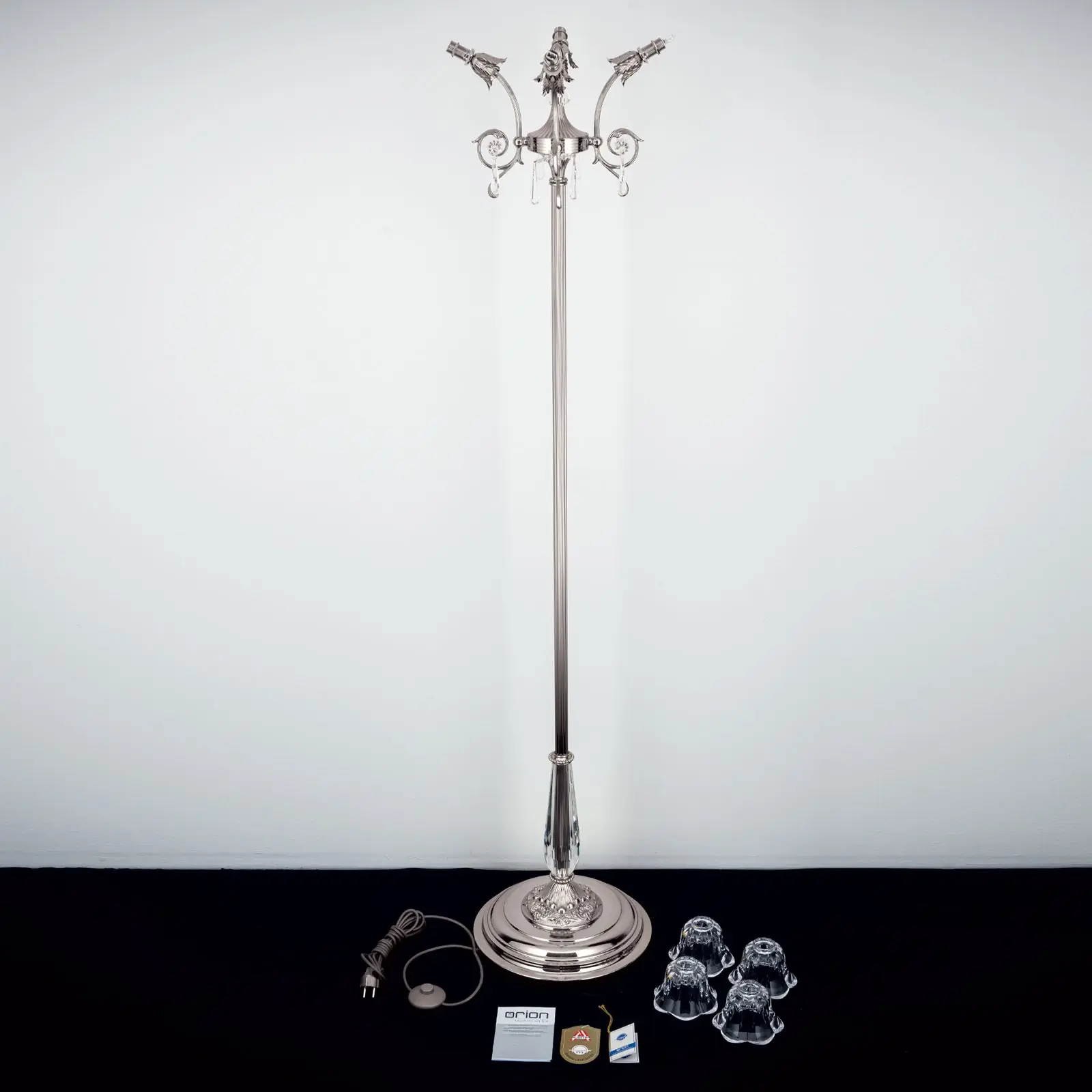 Podna lampa LA BOHEME, antik srebrna - 8