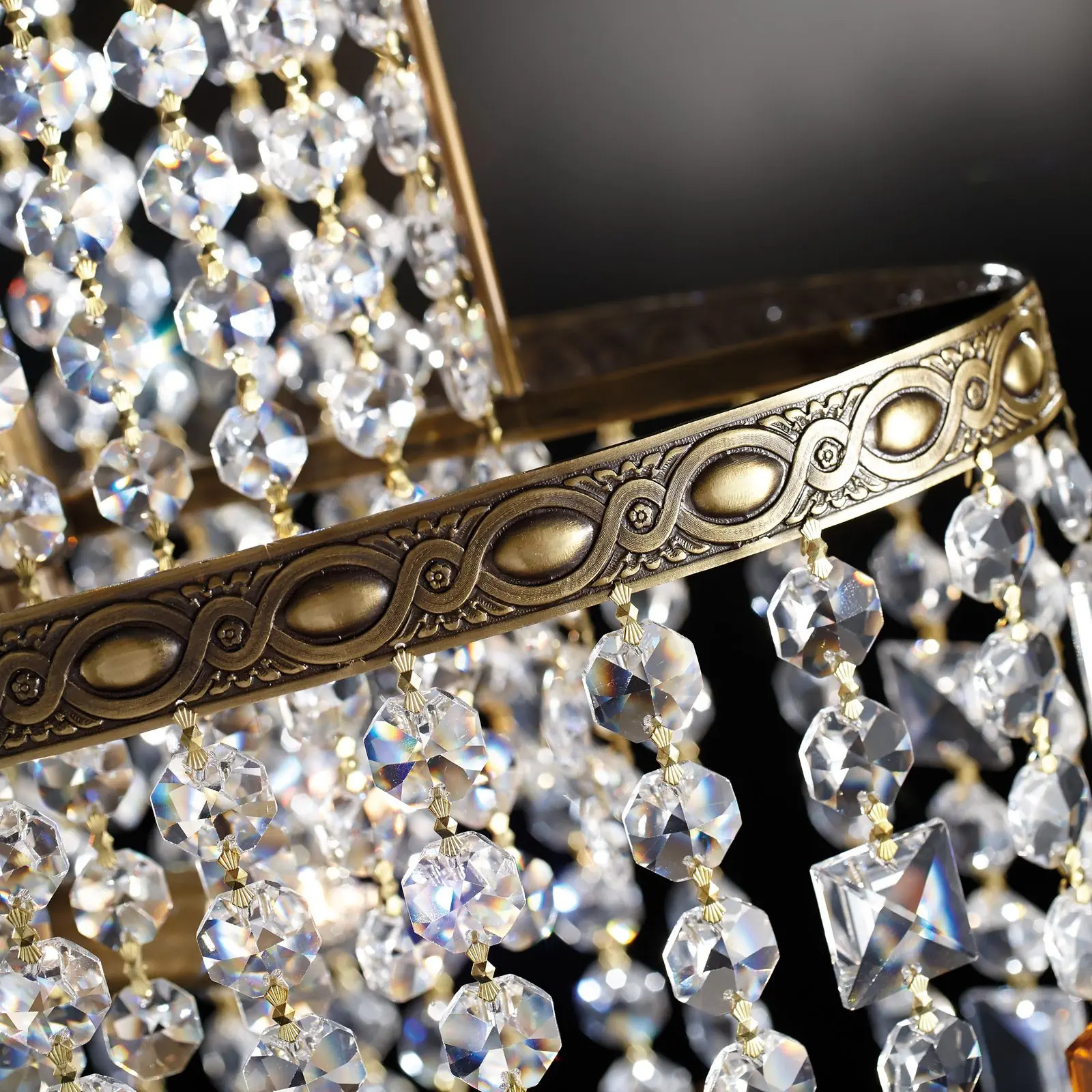 Podna lampa KRISTALLDESIGN, patina - 4