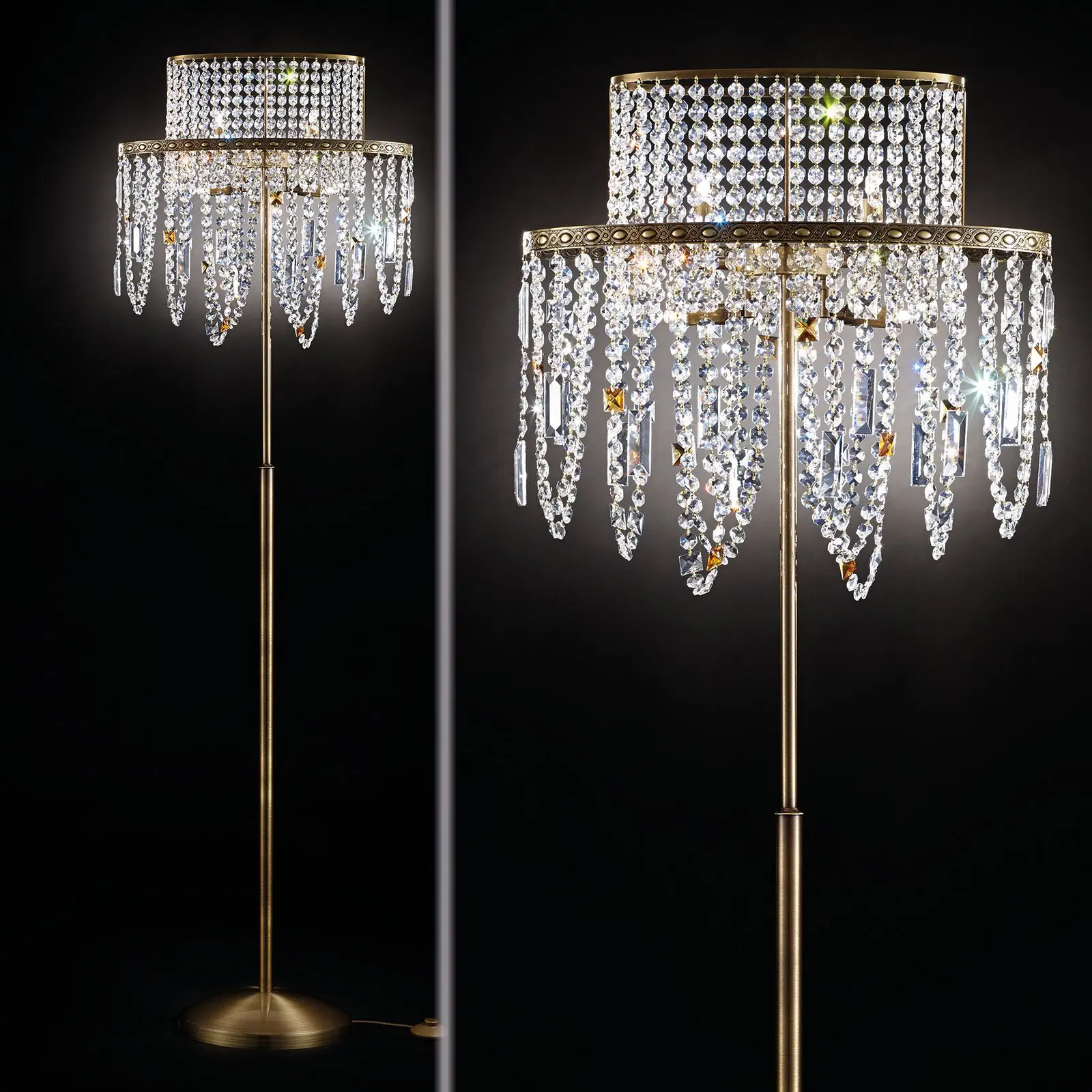 Podna lampa KRISTALLDESIGN, patina - 6