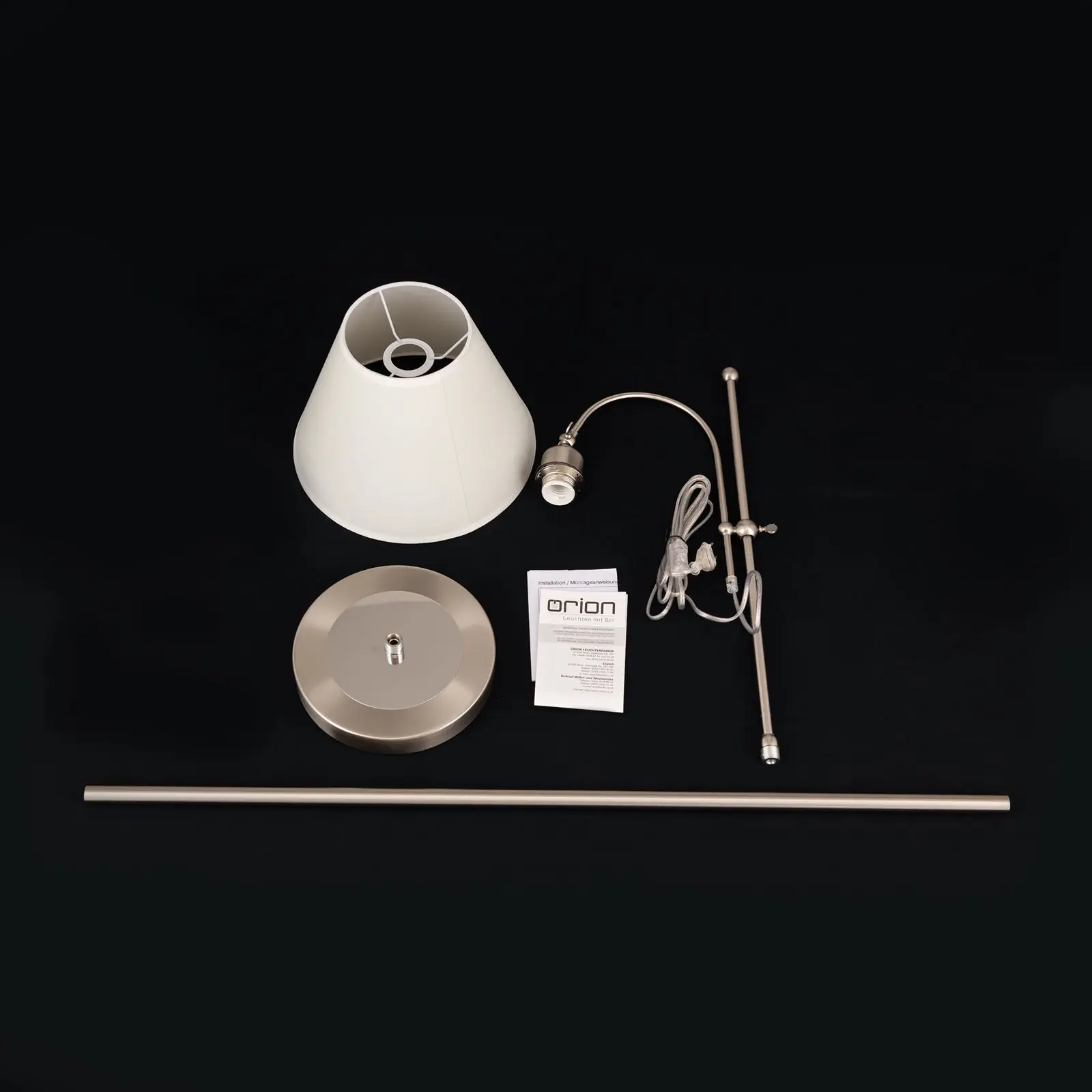 Podna lampa KARA, 1 izvor svetla, saten - 8