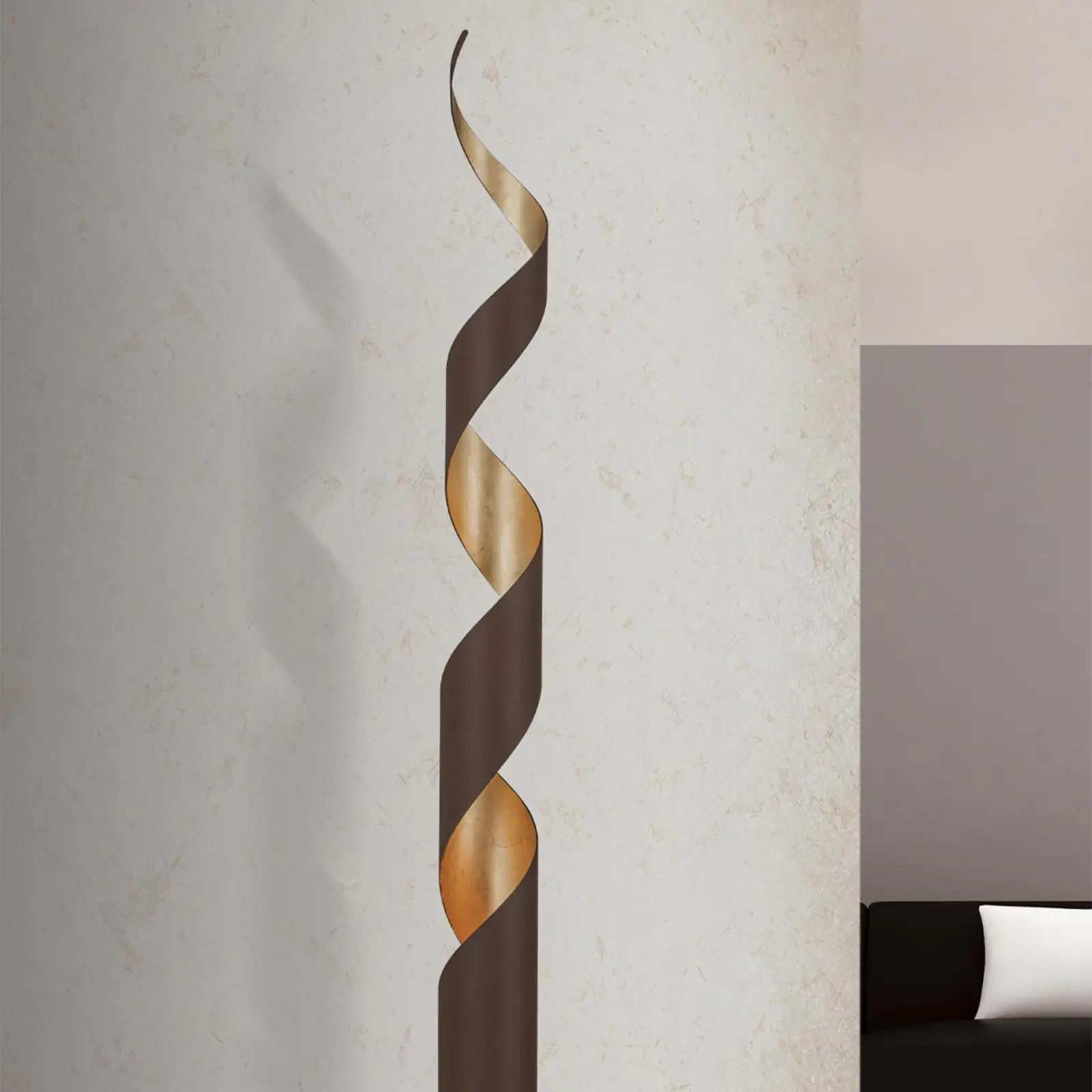 Podna lampa ELIANO, antik zlatna - 2