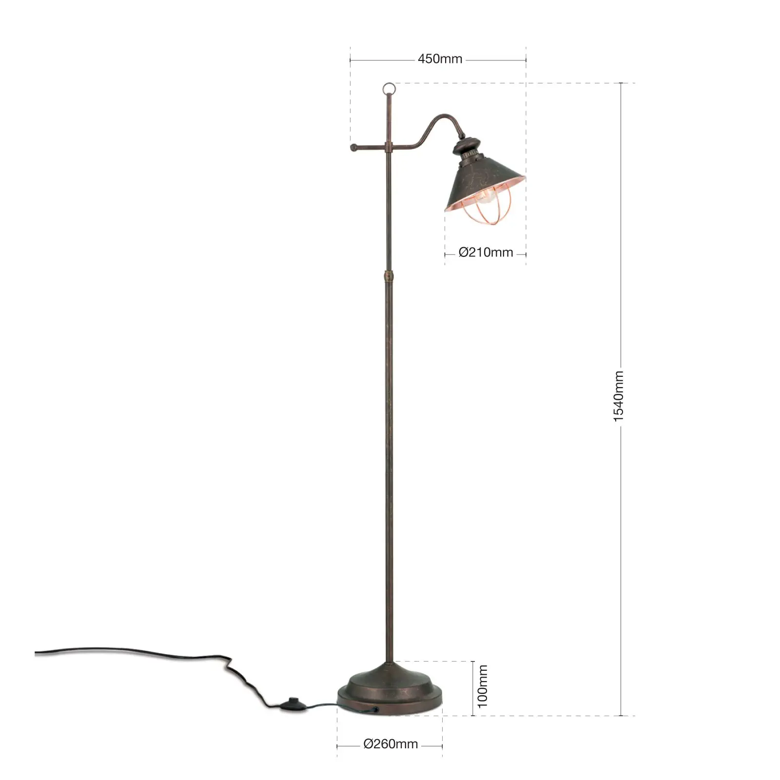 Podna lampa MATHILDA, 1 izvor svetla - 5