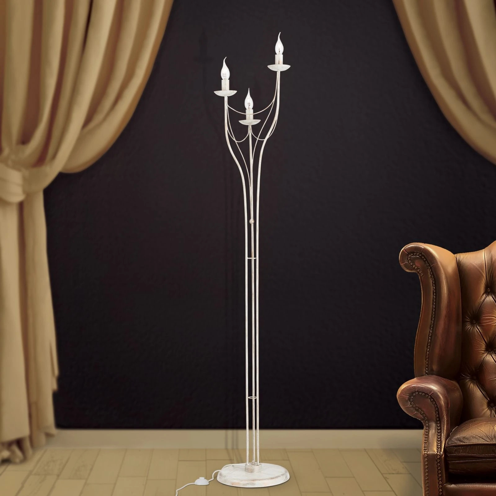 Podna lampa VELA, slonovača - 2