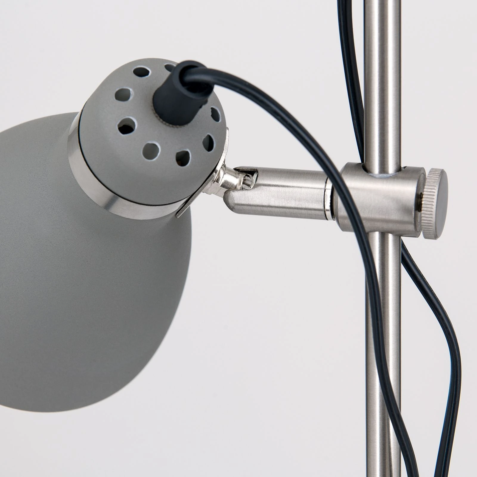 Podna lampa SCHOOL, 2 glave, siva - 6