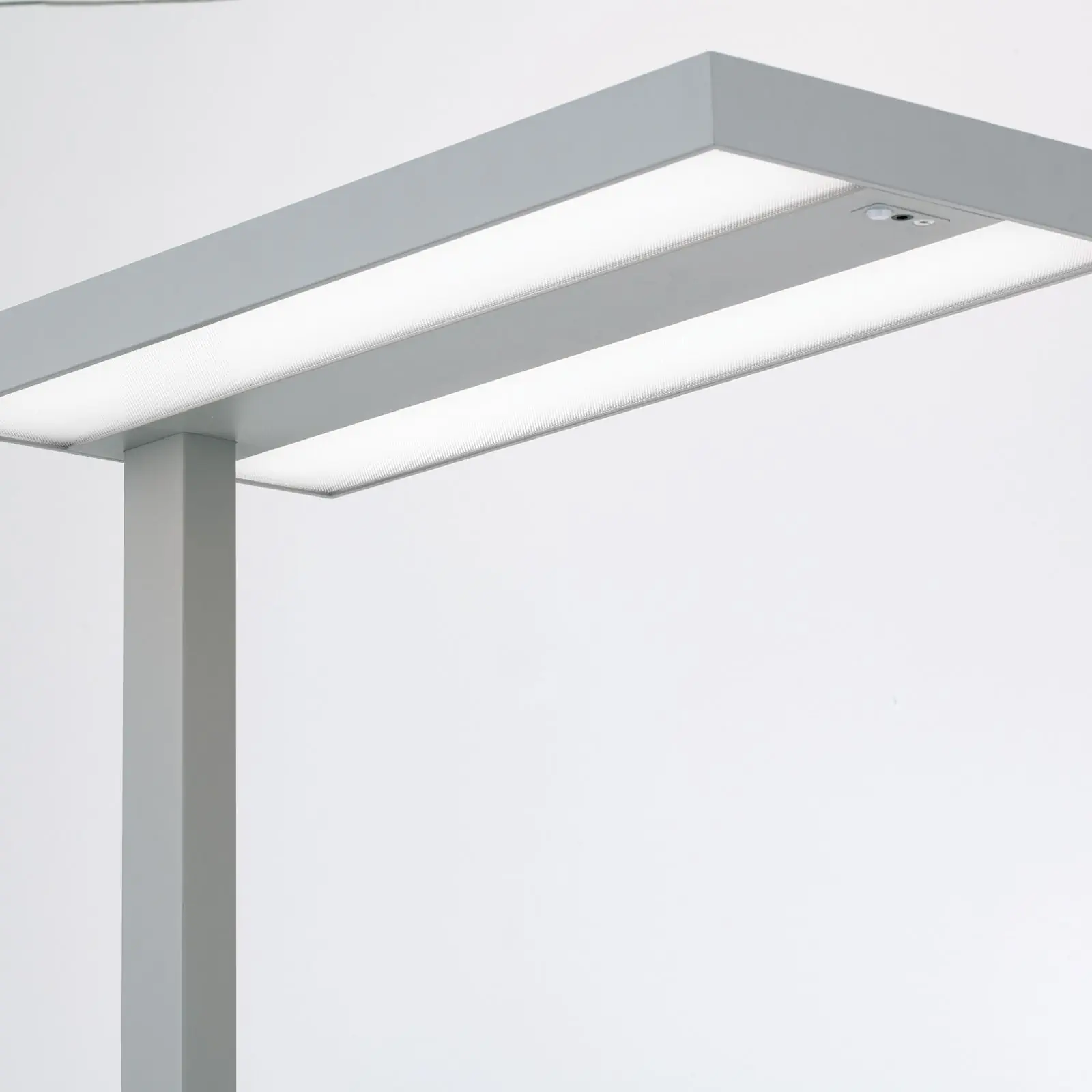 LED podna lampa OFFICE, direktna/indirektna raspodela svetlosti, titanijumska - 7