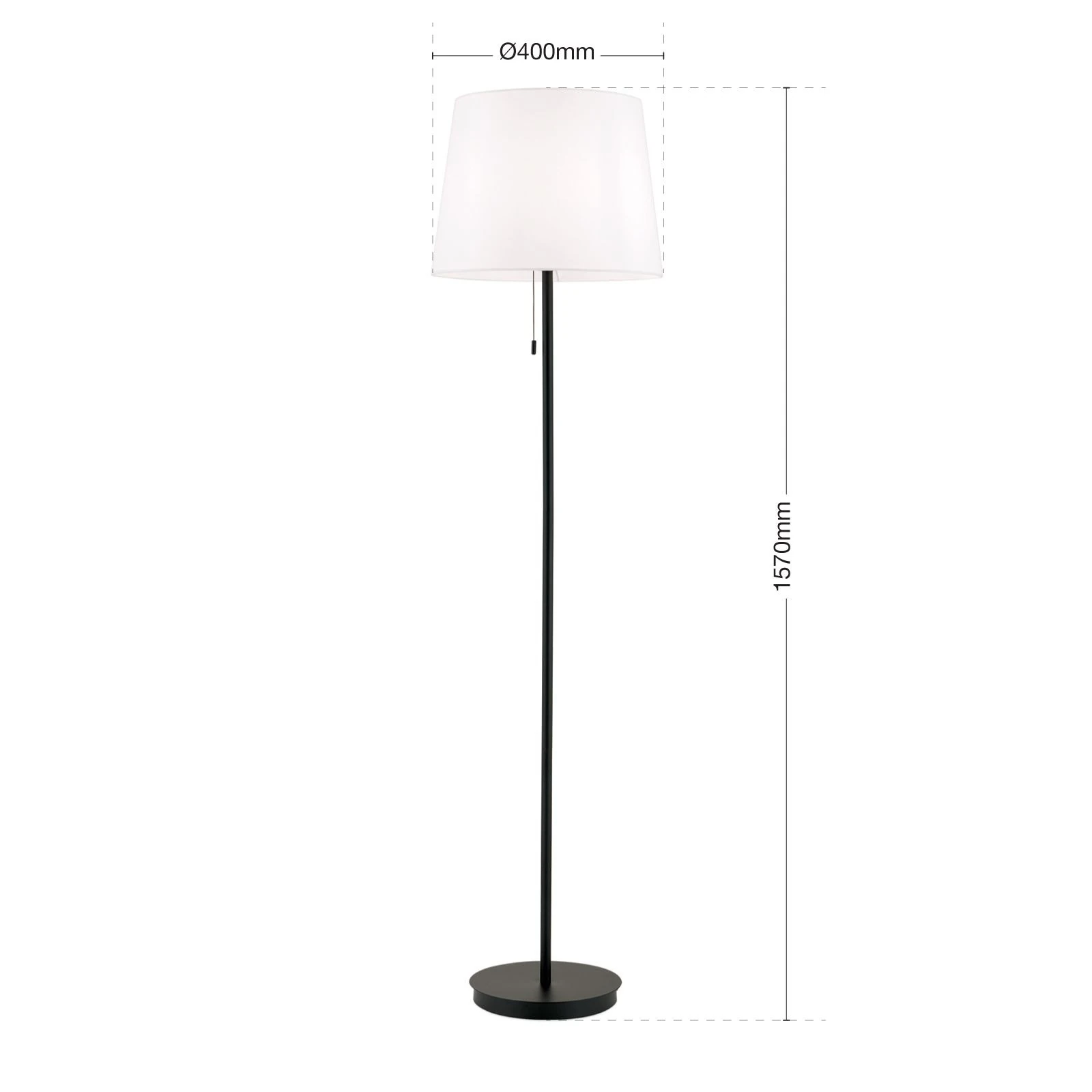 Podna lampa LUDWIG, crna završna obrada - 7