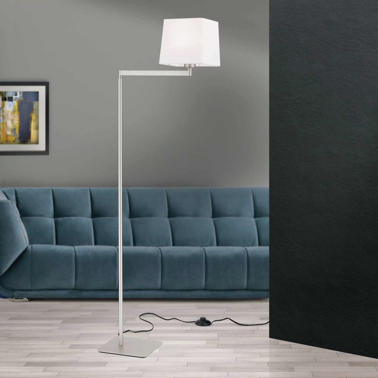 Podna lampa CARLTON, saten završna obrada - 2