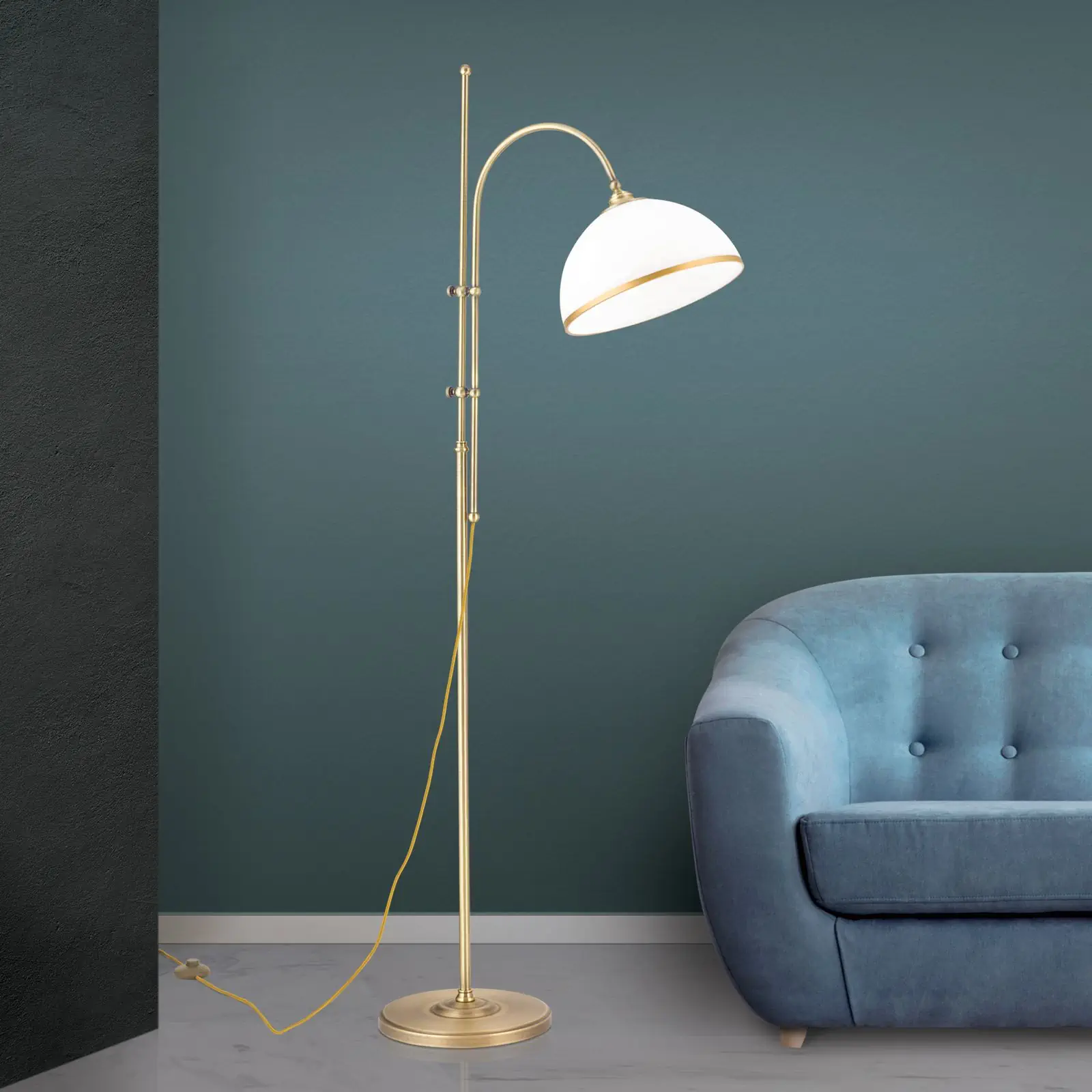 Podna lampa OLD LAMP, patina