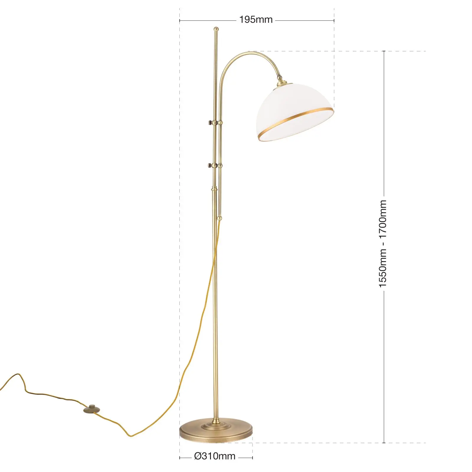 Podna lampa OLD LAMP, patina - 7