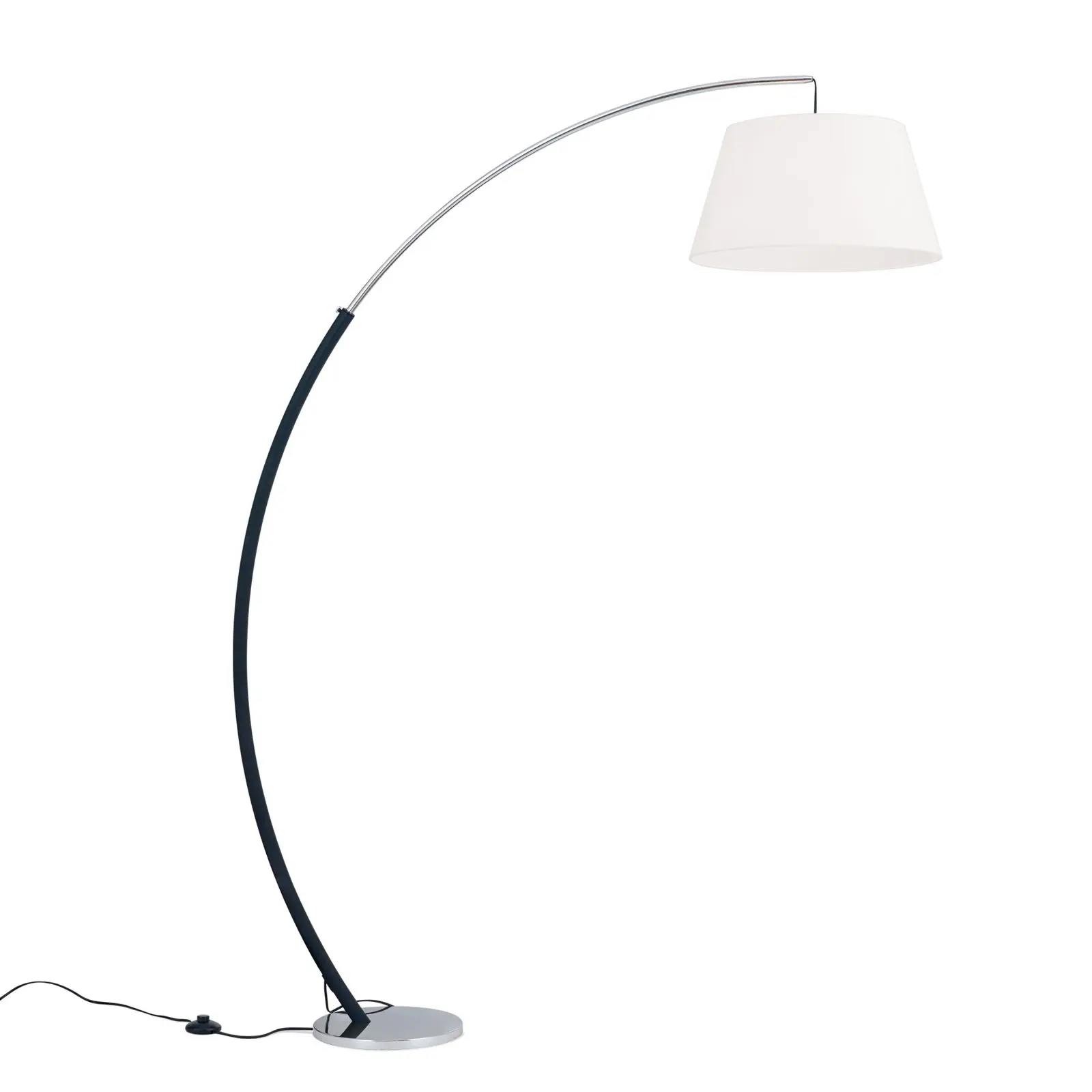Podna lampa PHILIPP, hrom-crna - 4