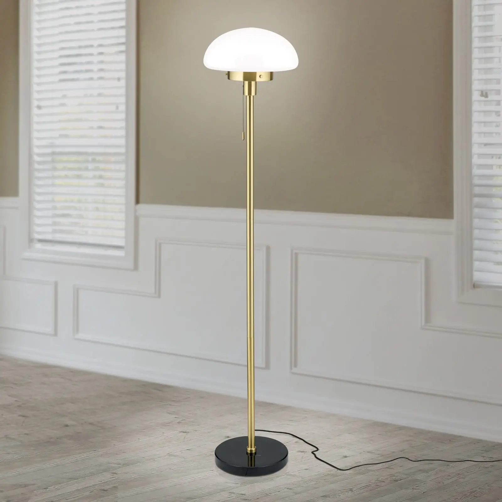 Podna lampa SPARTA, mesing-crna - 2