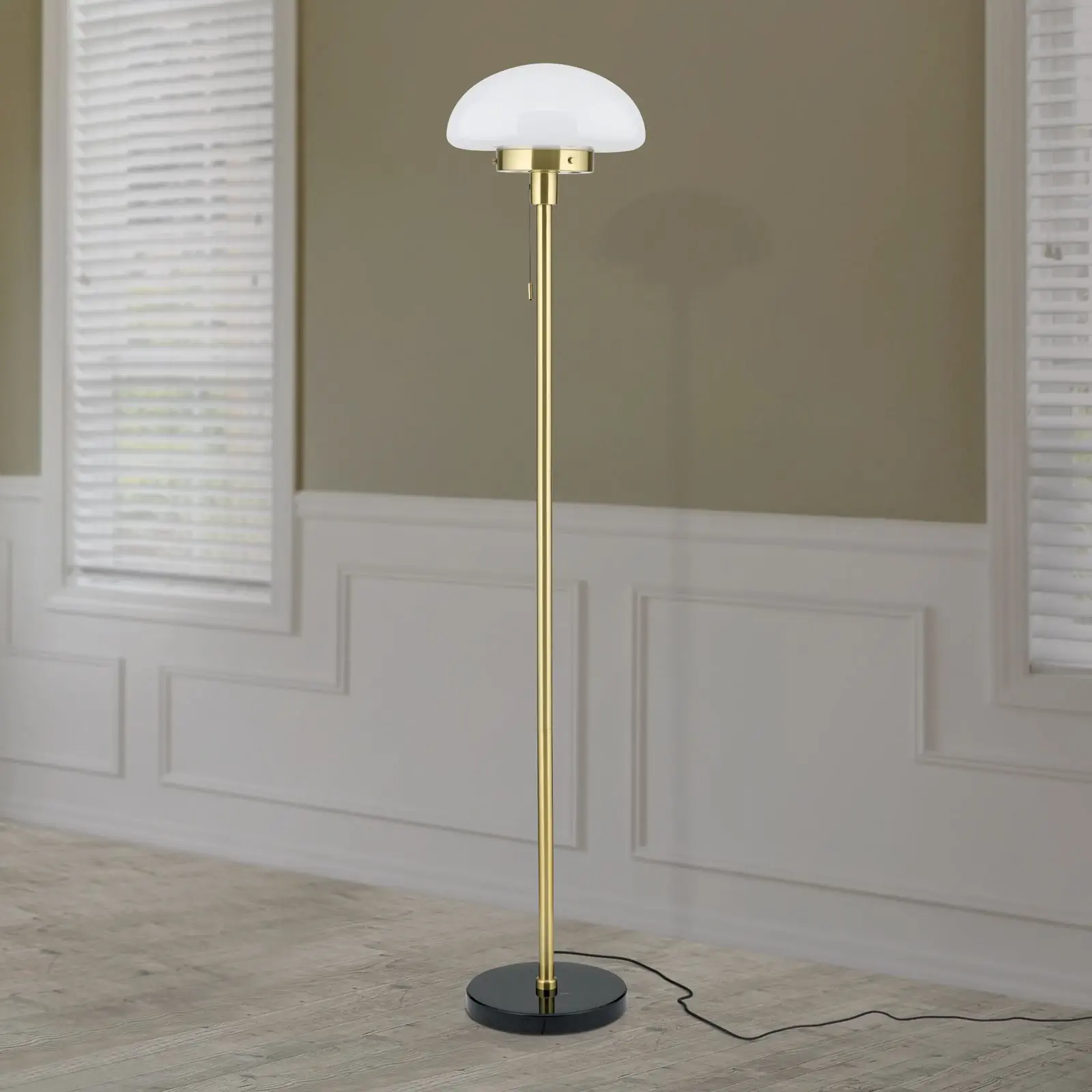 Podna lampa SPARTA, mesing-crna - 3