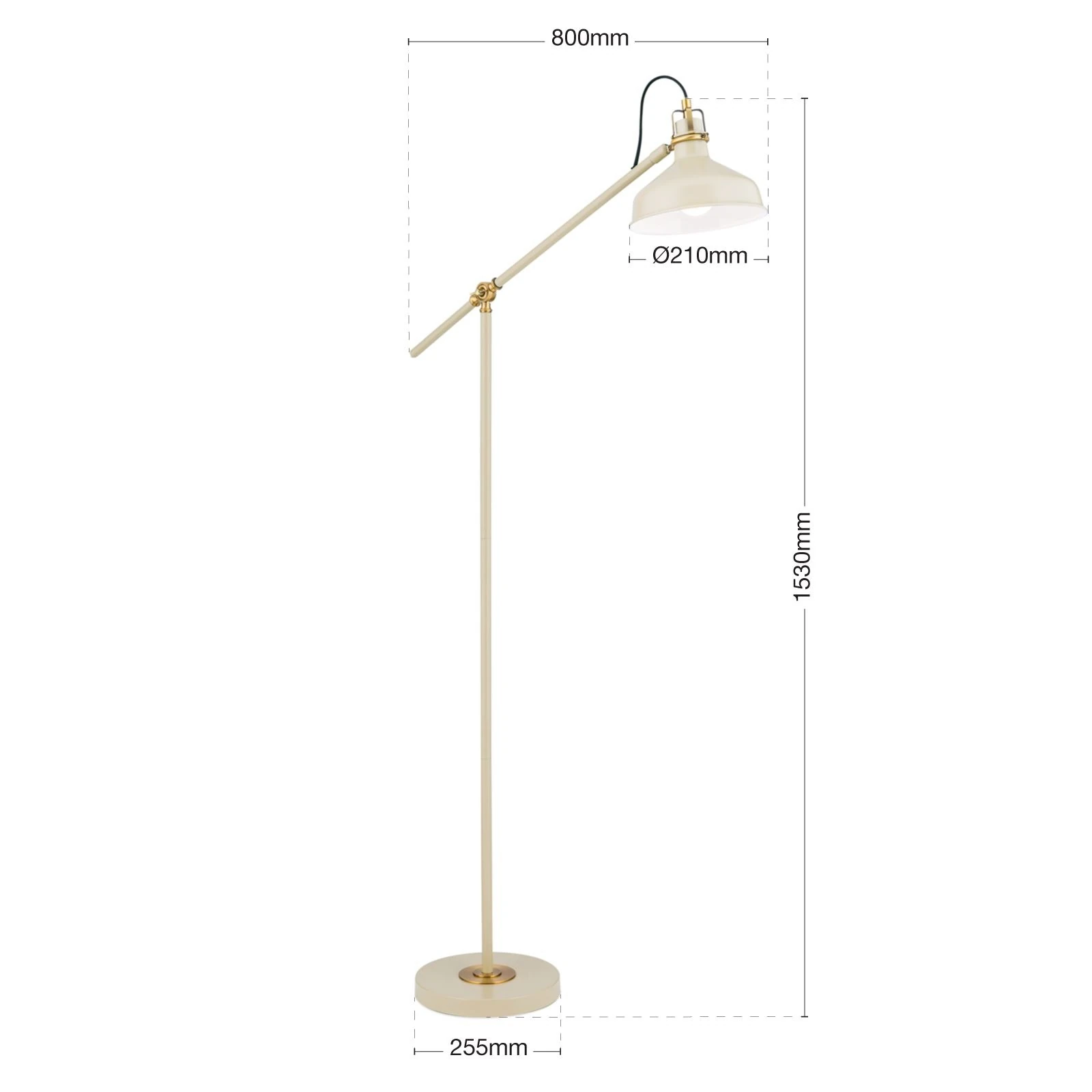 Podna lampa SCHILLER, kaki - 7