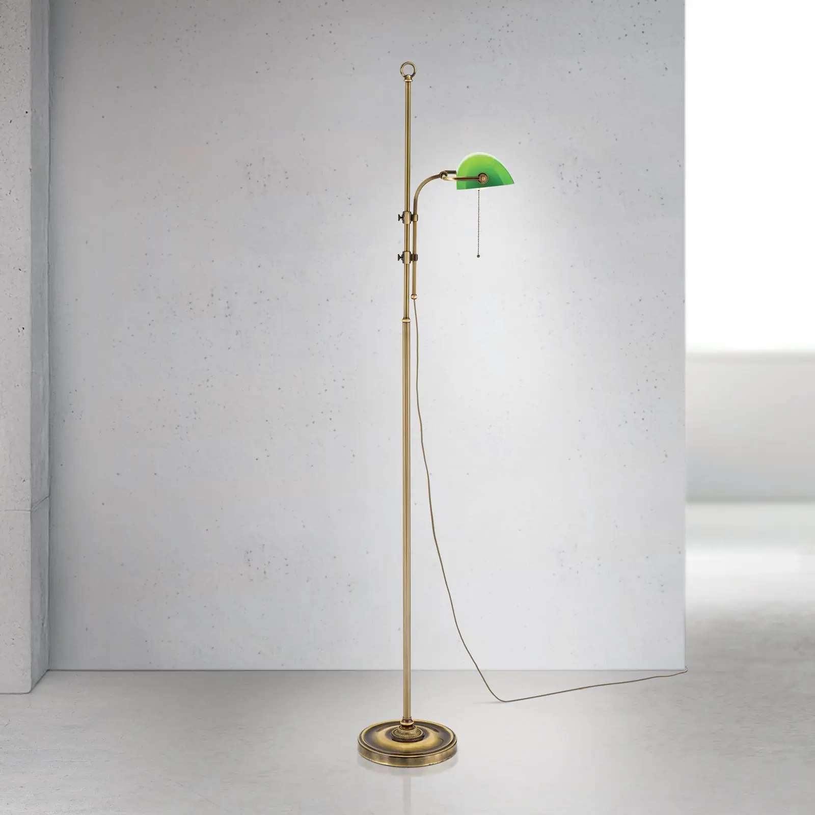 Podna lampa HARVARD, visina 167 cm, patina/zelena - 2