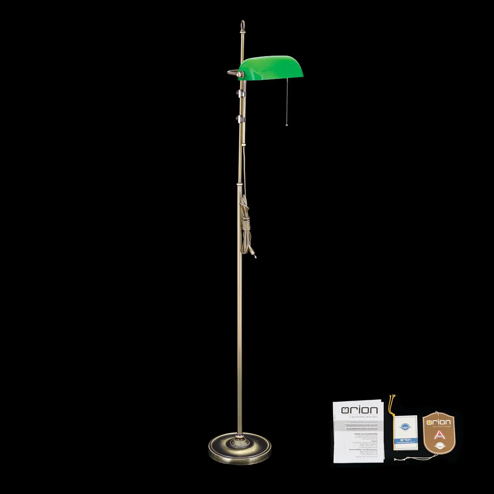 Podna lampa HARVARD, visina 167 cm, patina/zelena - 8