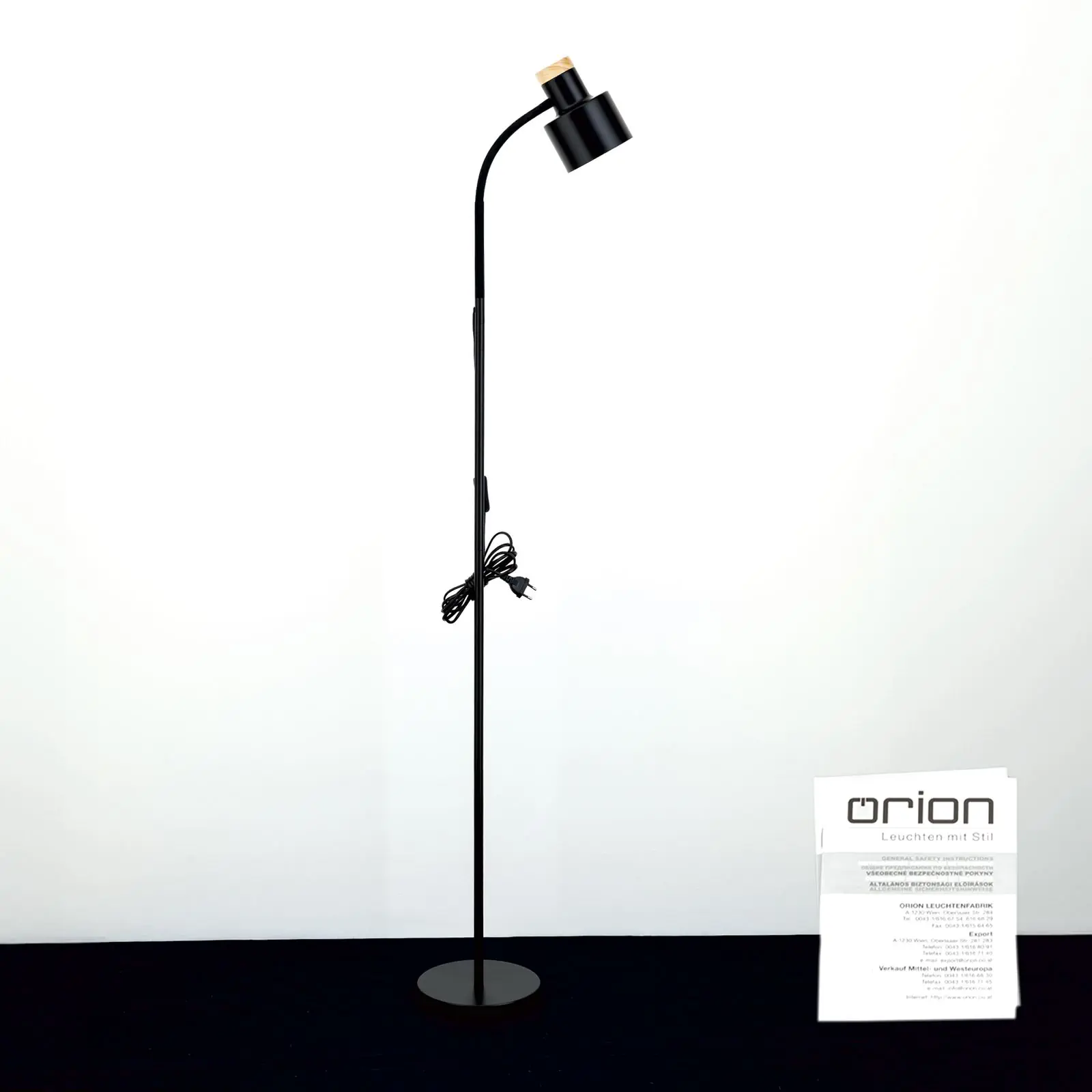 Podna lampa GILI, mat crna - 8