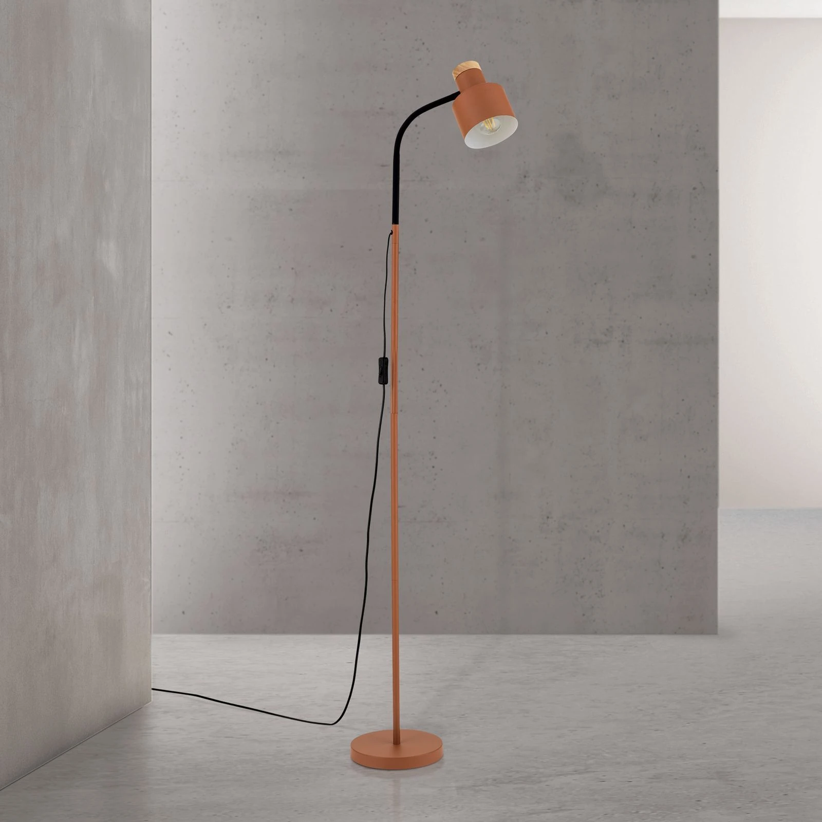 Podna lampa GILI, koralno crvena - 3