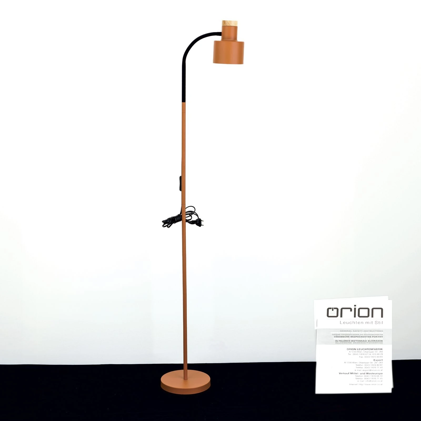 Podna lampa GILI, koralno crvena - 8