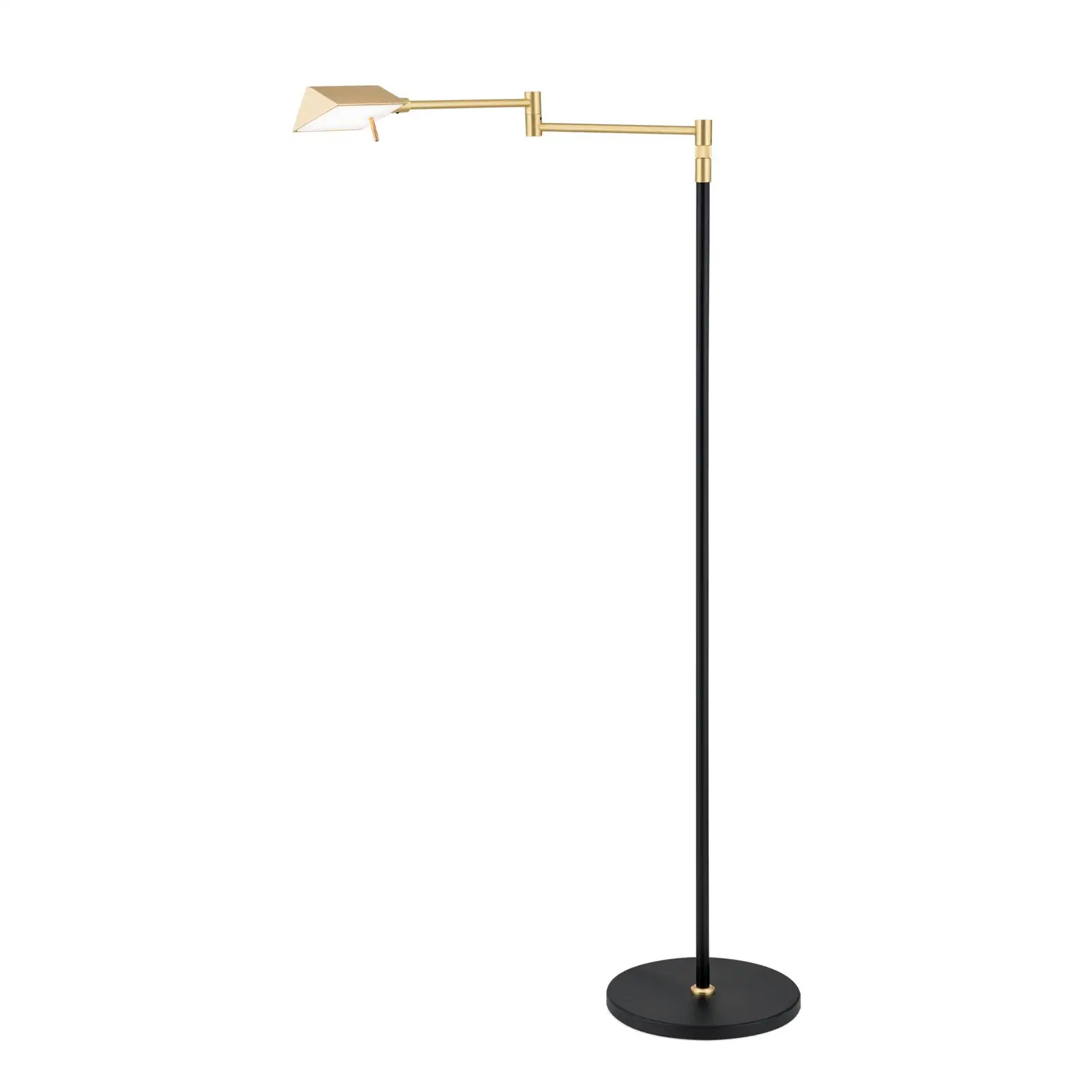 LED podna lampa BOSTON, rotirajuća ruka, mesing mat - 4