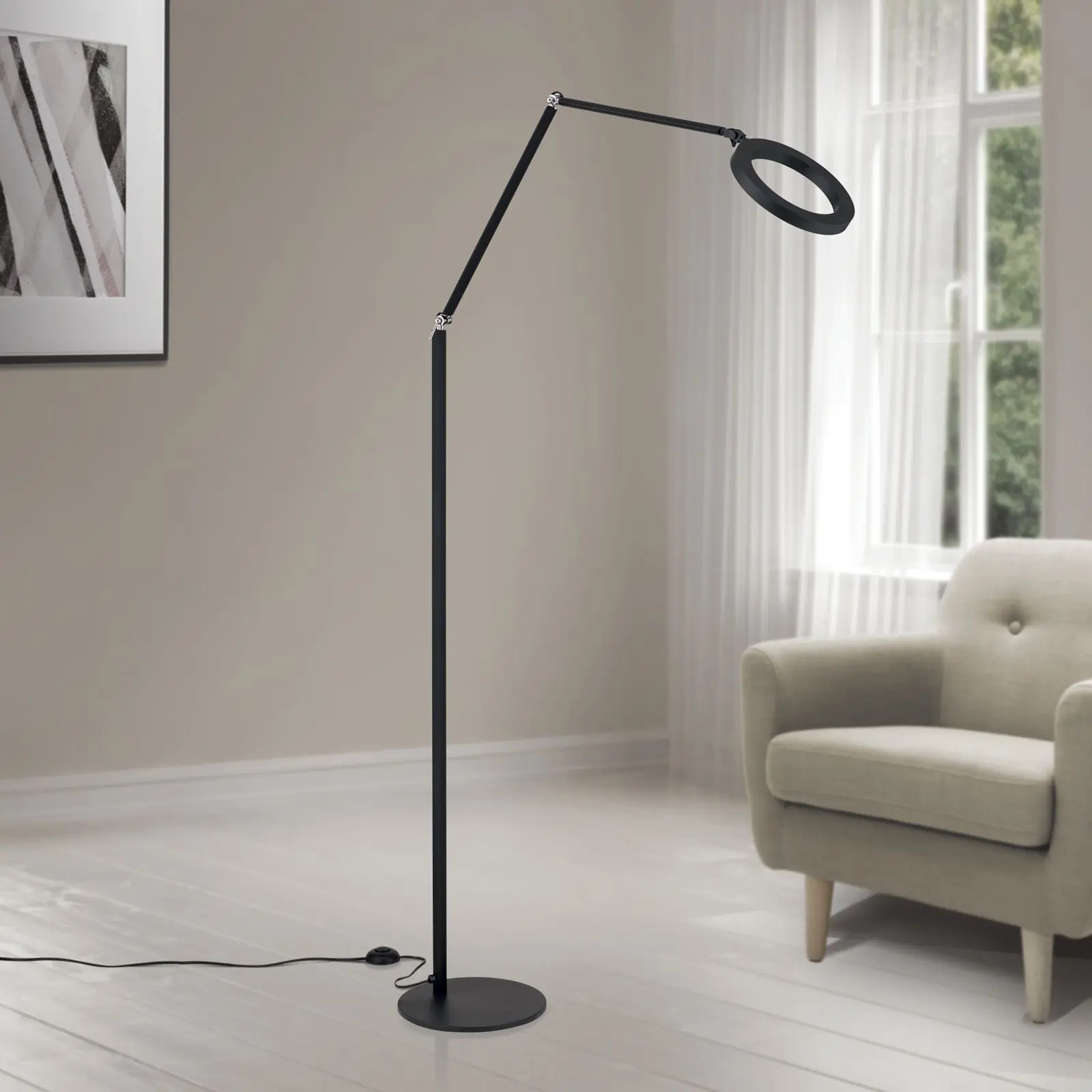 LED podna lampa RINGO, crna - 2