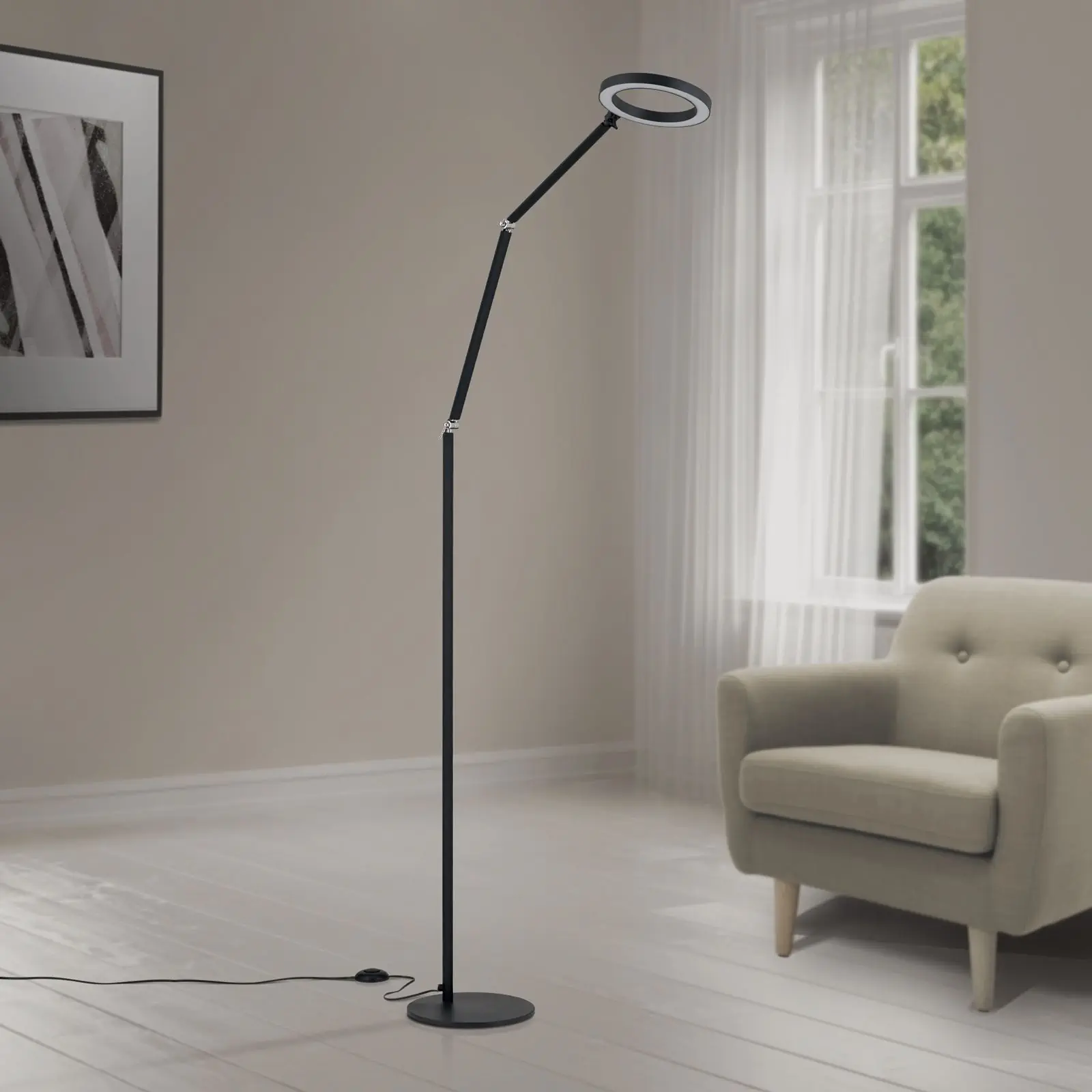 LED podna lampa RINGO, crna - 3