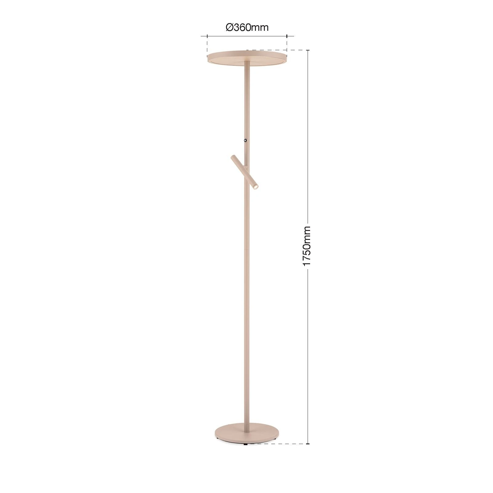 LED podna lampa TEIDE, kaki - 7